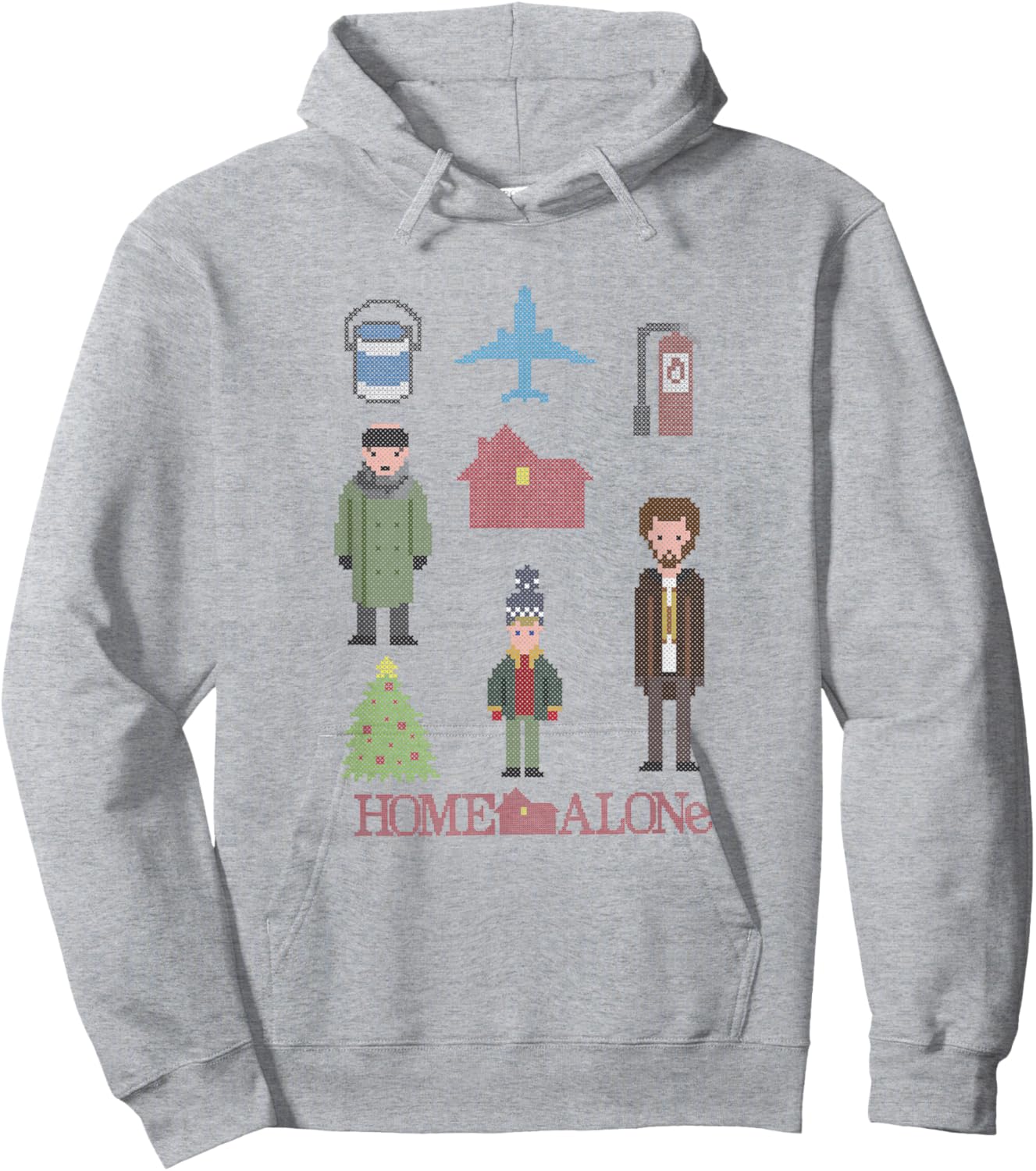 Home Alone Kevin Traps Wet Bandits Vintage Hoodie - Hoodie | Ash