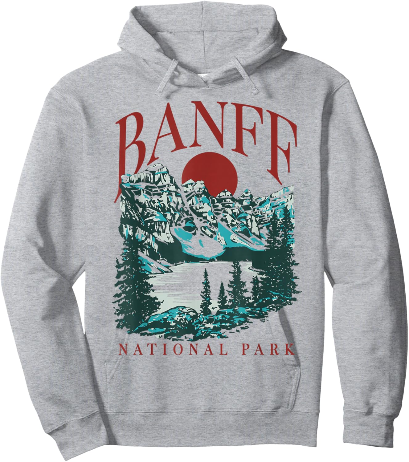 Banff National Park Canada Vintage Inspired Hoodie - Hoodie | Ash