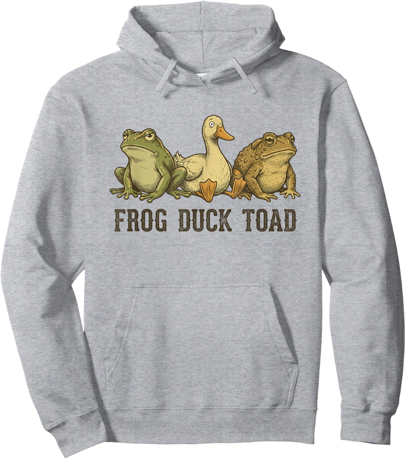 Frog Duck Toad Hoodie - Hoodie | Ash