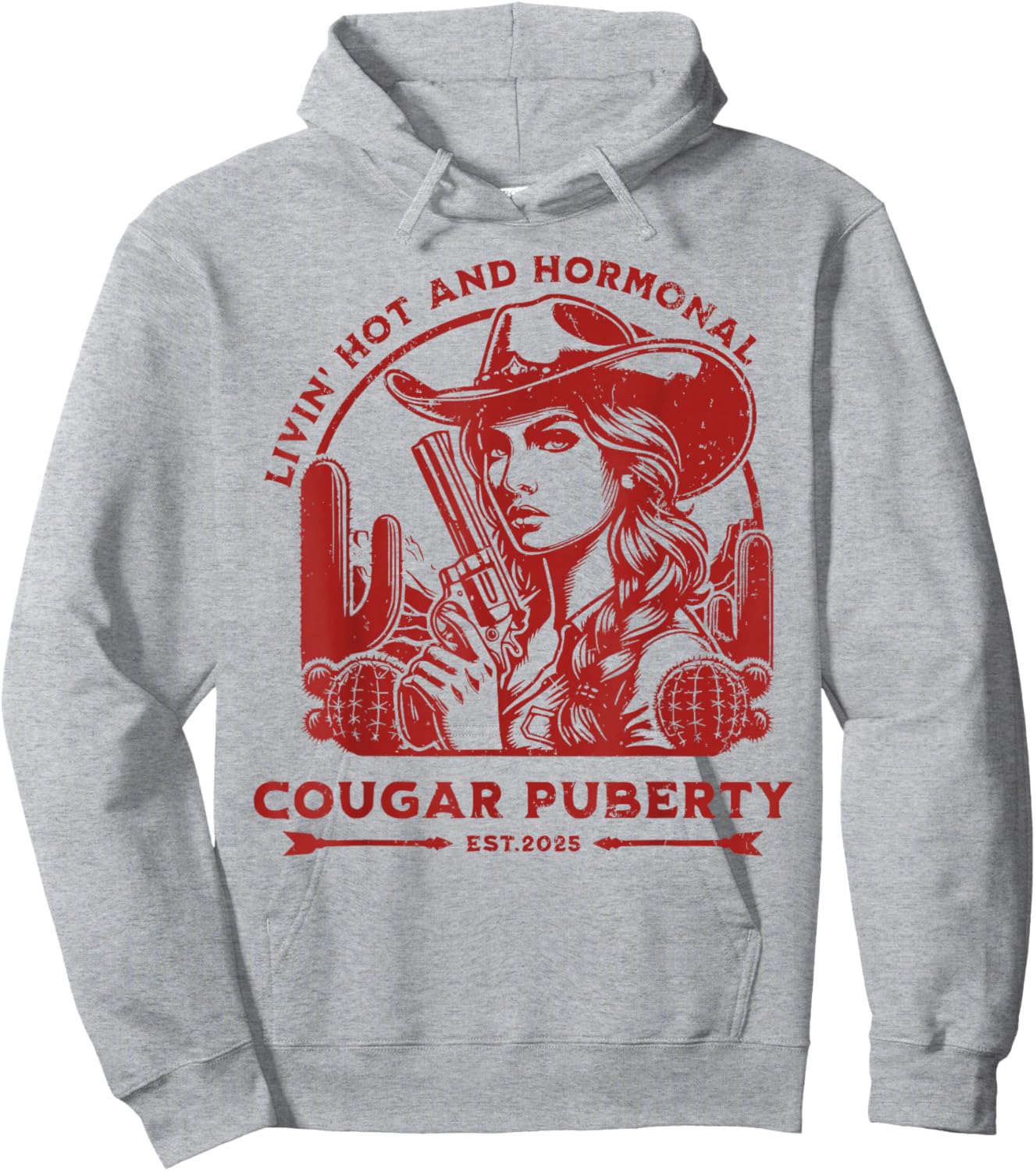 Livin Hot and Menopause Hoodie - Hoodie | Ash