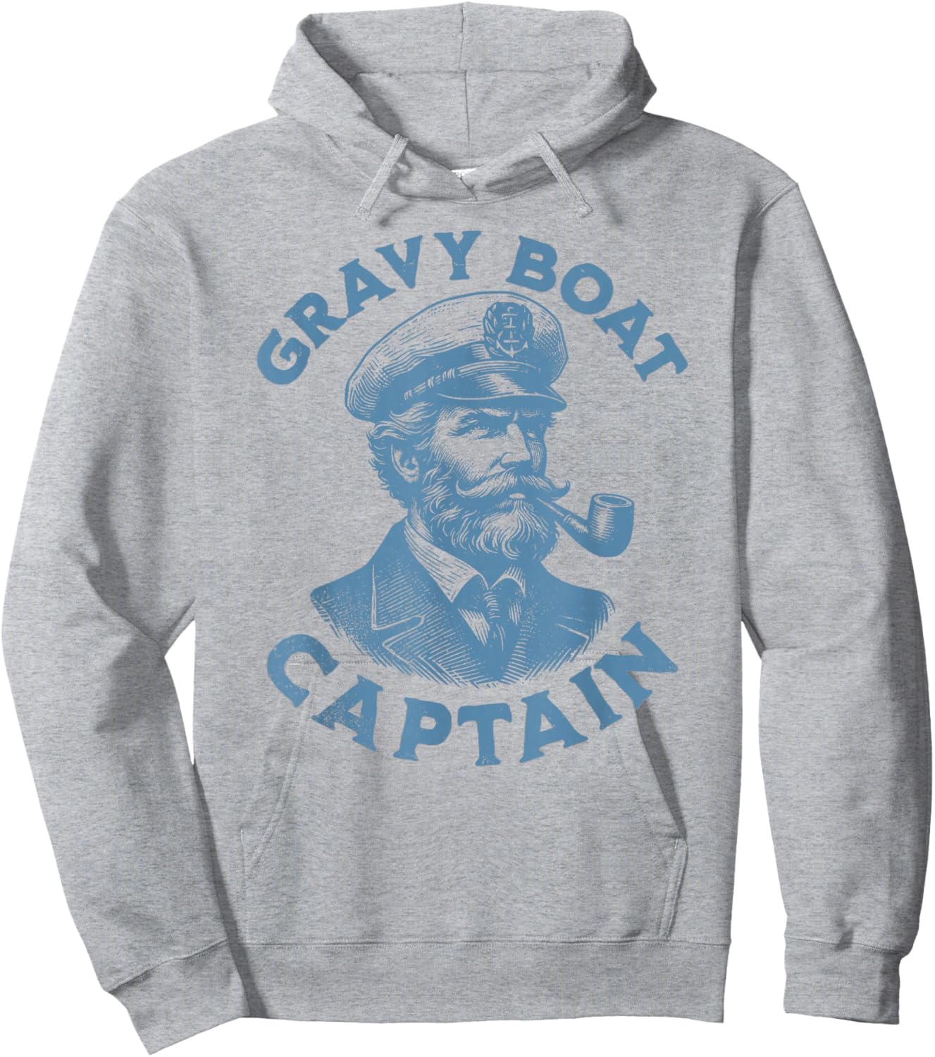 Vintage Gravy Boat Captain Funny Thanksgiving Hoodie - Hoodie | Ash