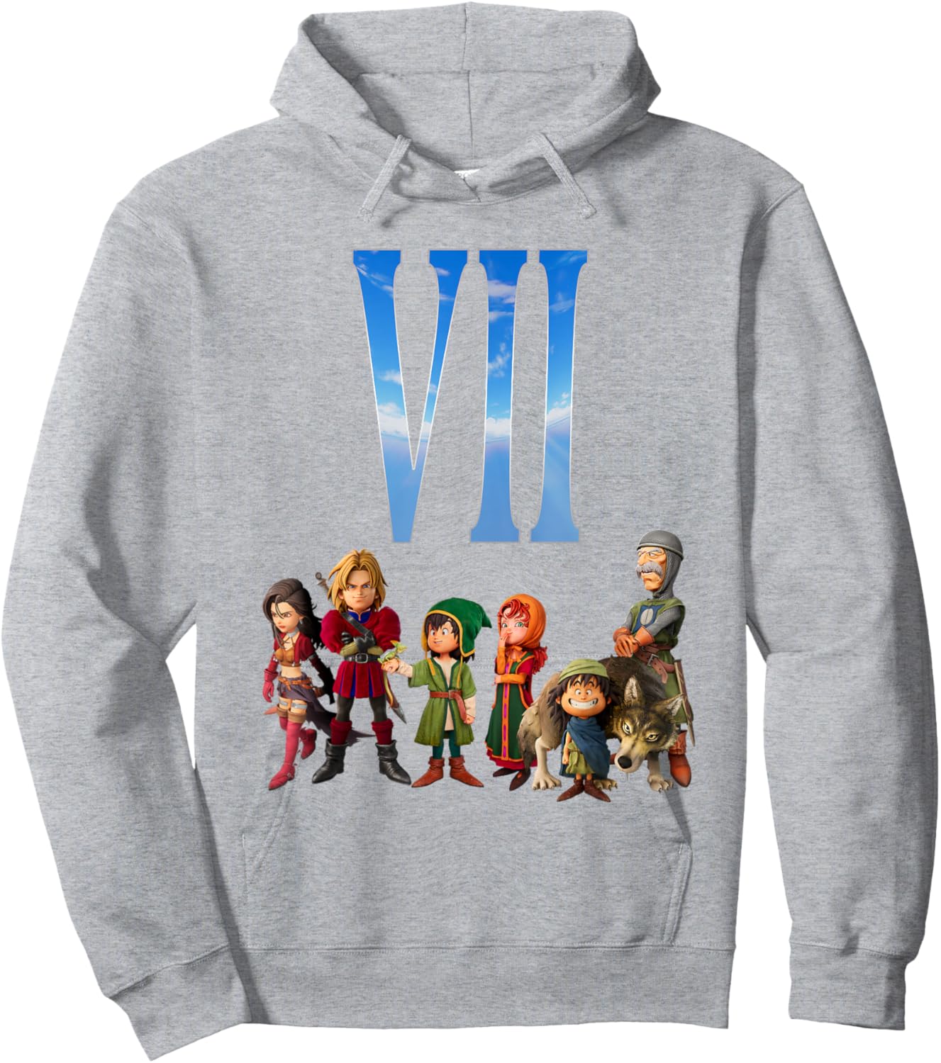Dragon Quest VII REIMAGINED Adventuring Party Hoodie - Hoodie | Ash