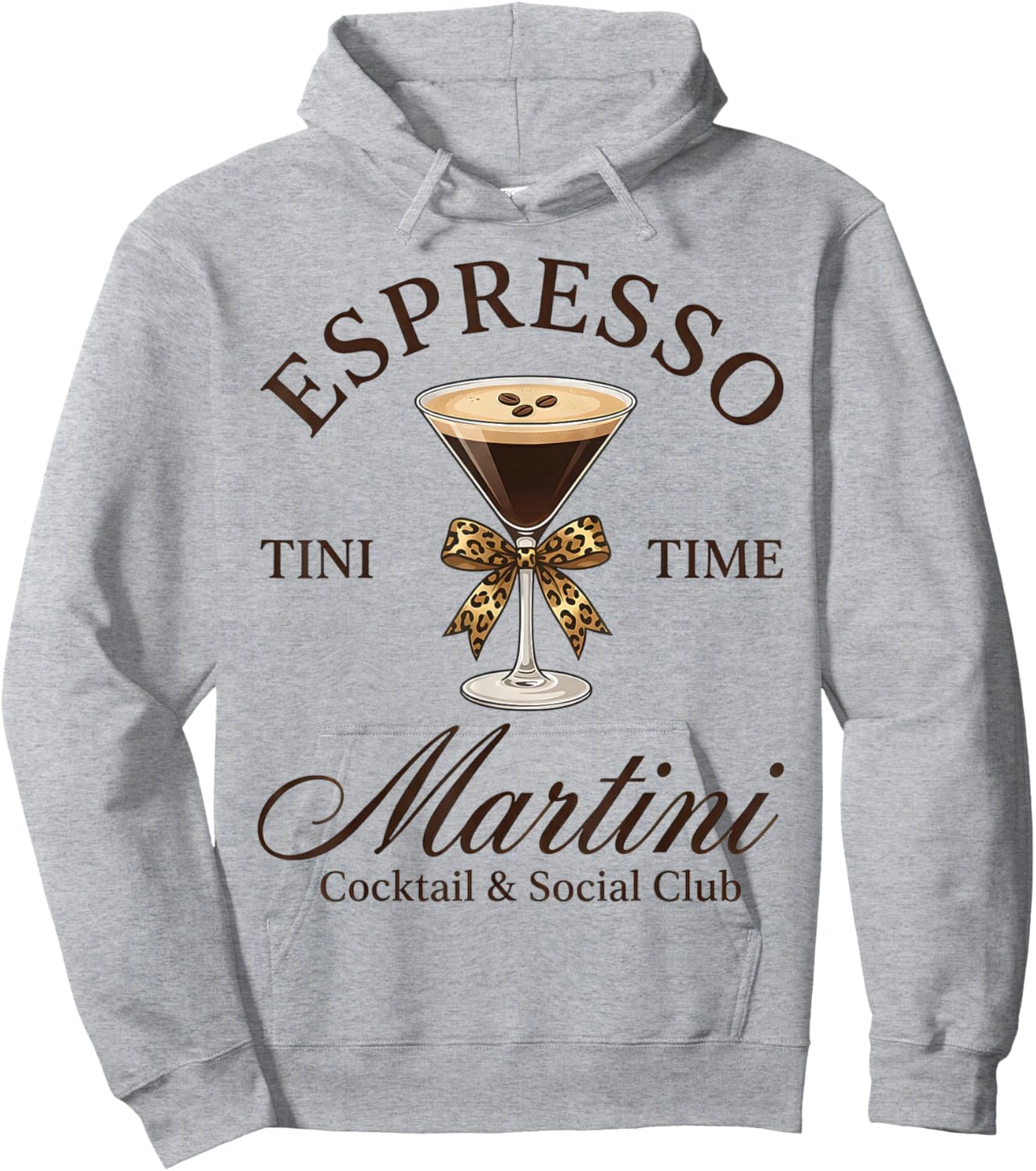 Espresso Martini Social Club Drinking Cocktail Hoodie - Hoodie | Ash