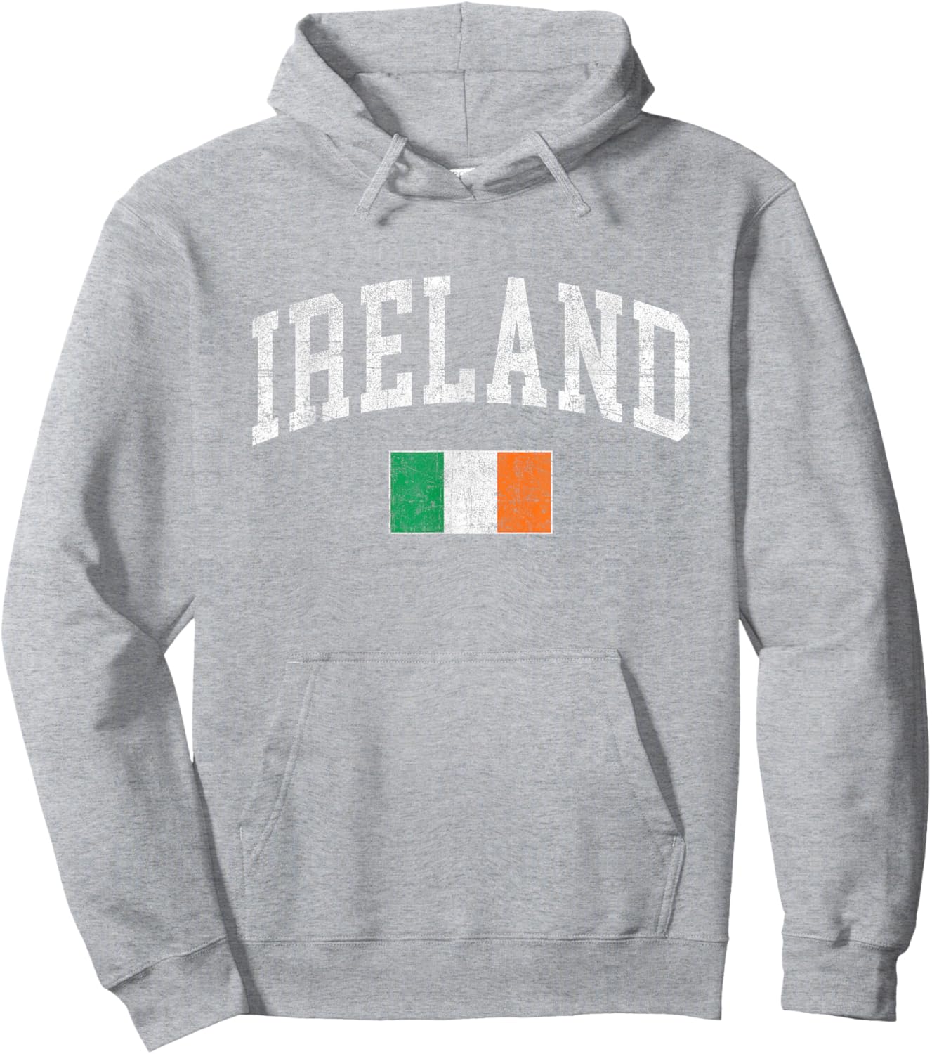Vintage Ireland Flag Irish Retro Throwback Kids Hoodie - Hoodie | Ash