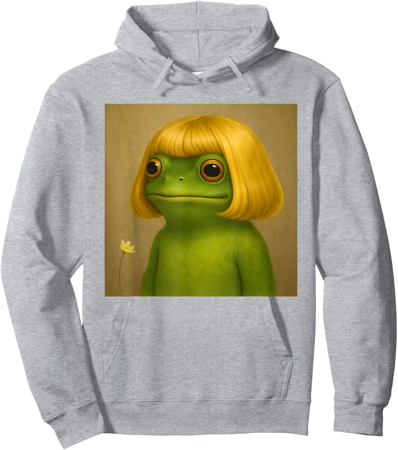 Funny Frog Bob Haircut Meme Women Kids Hoodie - Hoodie | Ash