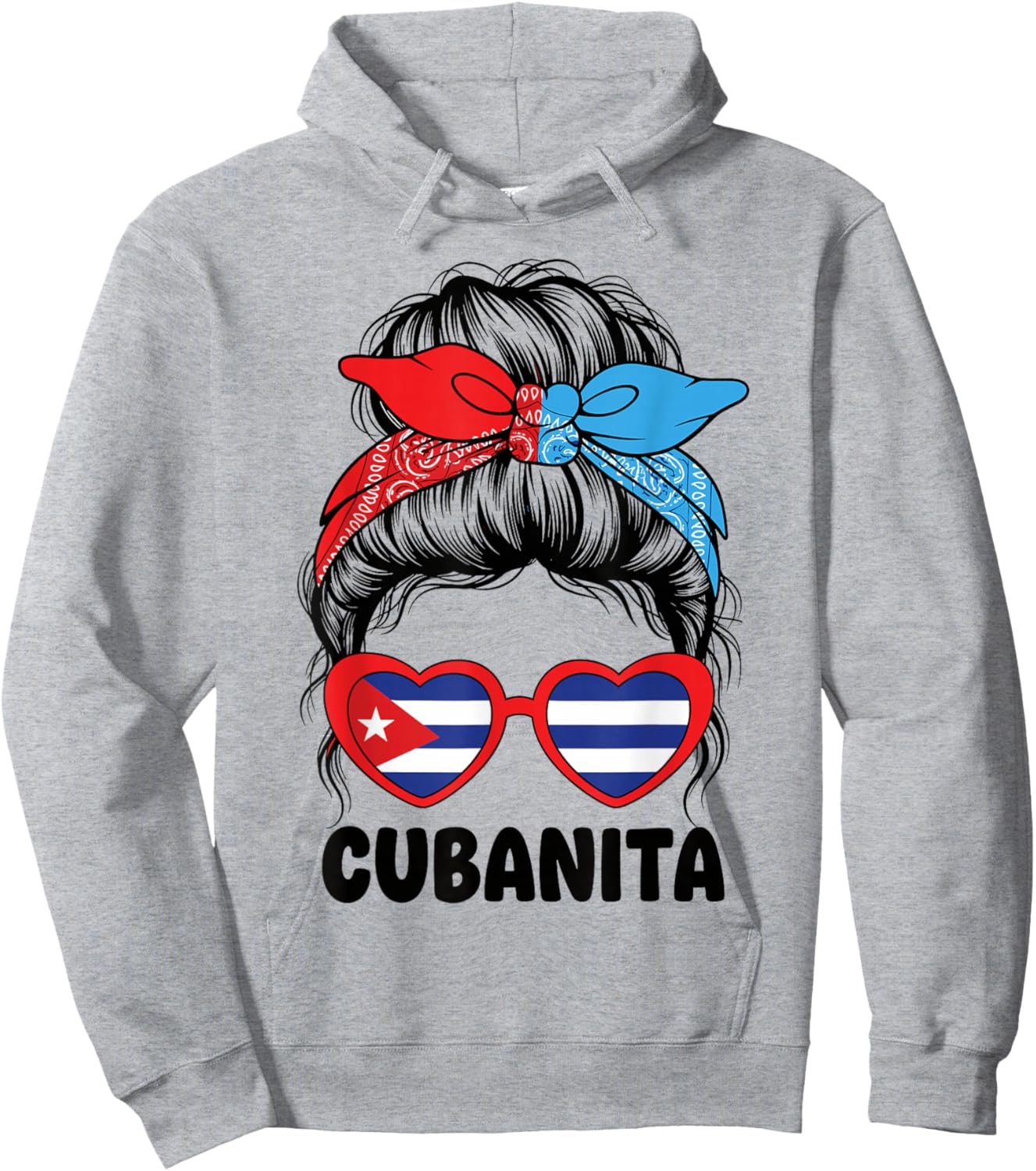 Cubanita Cuban Girl Latina Cuba Flag Women Kids Hoodie - Hoodie | Ash