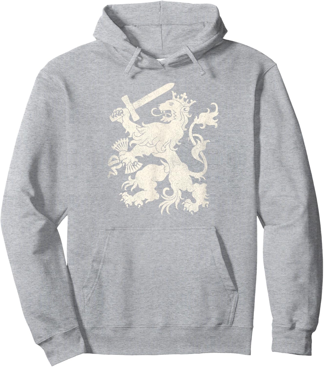 Dutch Lion Netherlands Flag Coat of Arms Hoodie - Hoodie | Ash