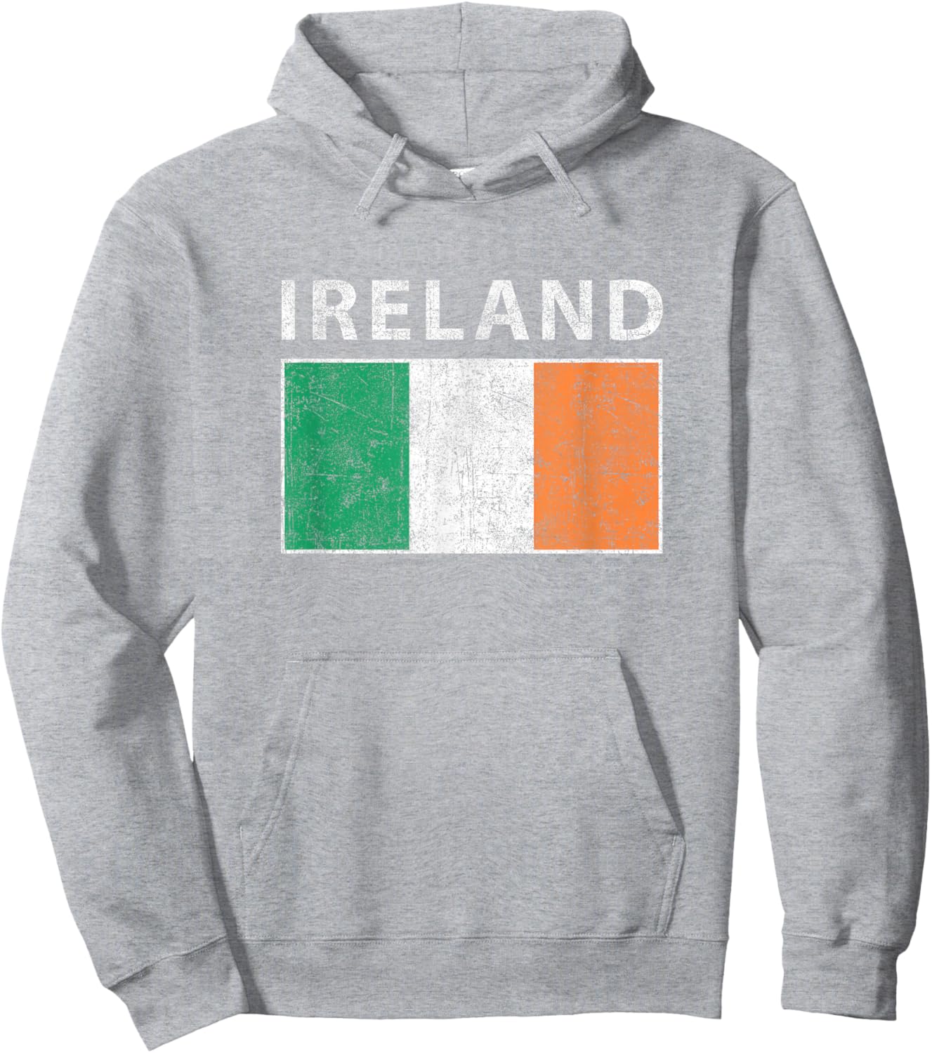 Vintage Ireland Flag Irish Retro Throwback Kids Hoodie - Hoodie | Ash