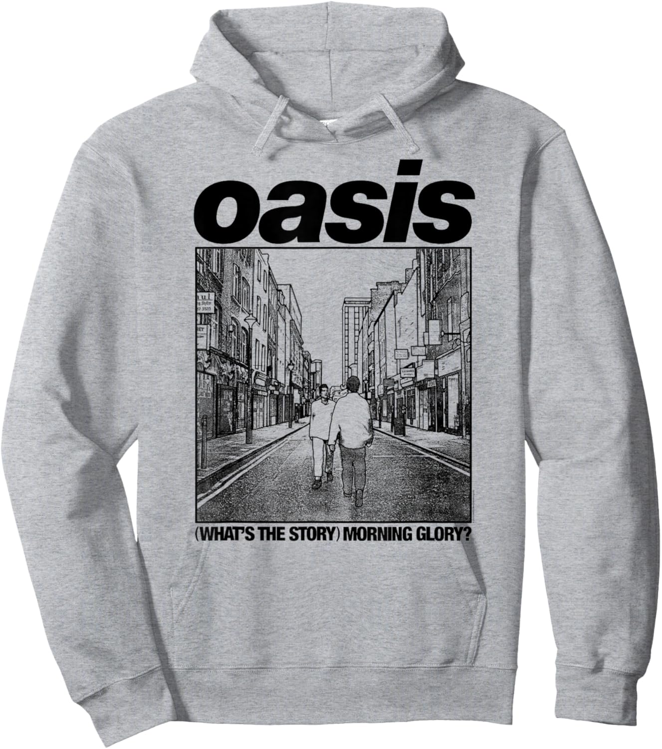 Oasis – Amazon Exclusive WTSMG in White Hoodie - Hoodie | Ash
