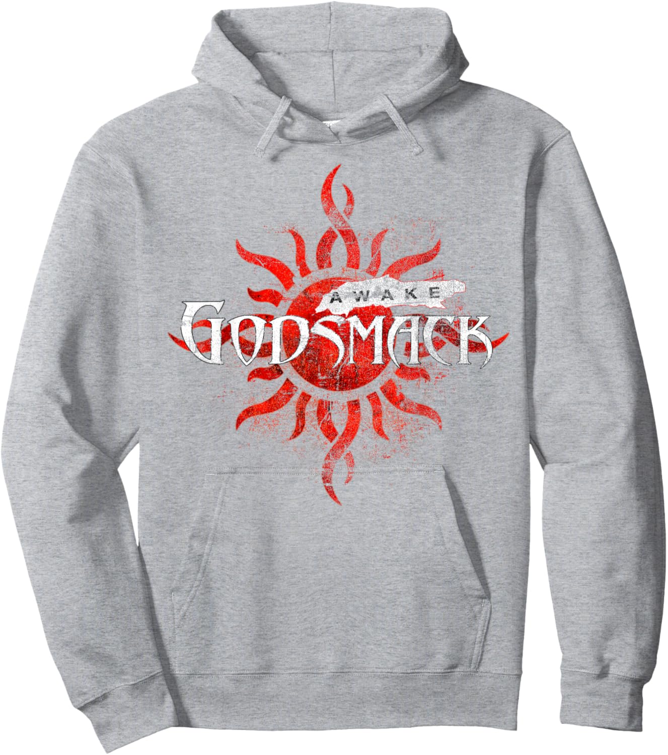 Godsmack Awake Sun 25th On White Hoodie - Hoodie | Ash