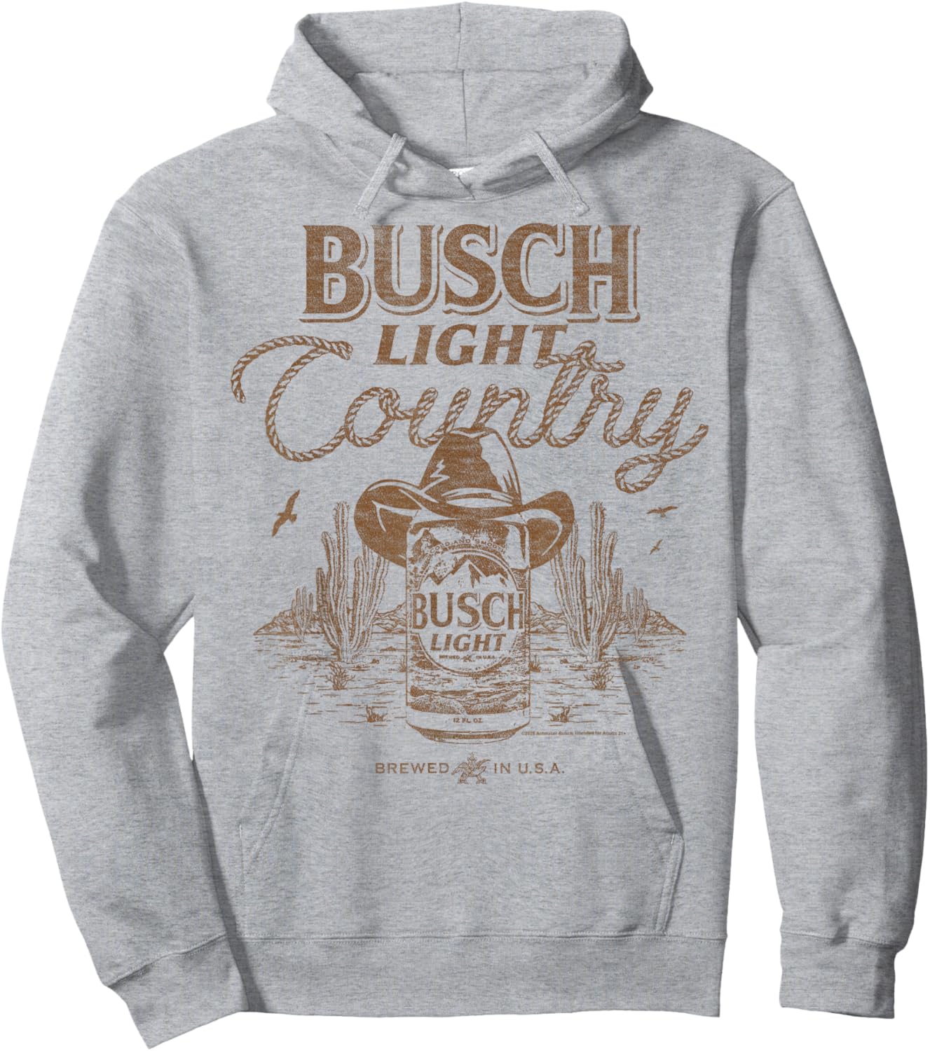 Busch Light Coutry - Rope Detail in Desert Hoodie - Hoodie | Ash