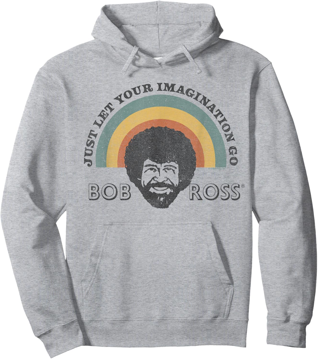 Bob Ross Rainbow Hoodie - Hoodie | Ash