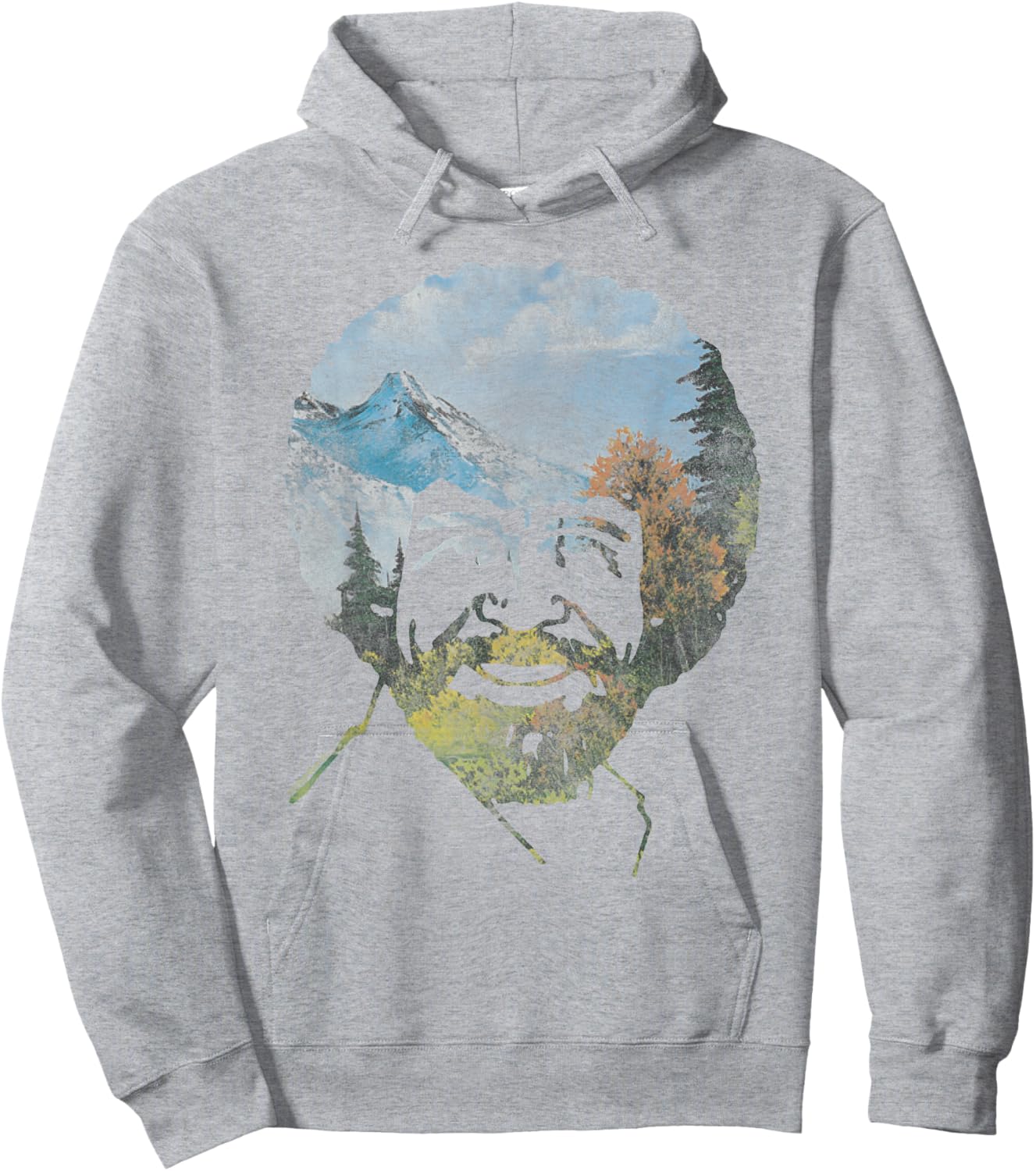 Bob Ross Valley Hair Hoodie - Hoodie | Ash