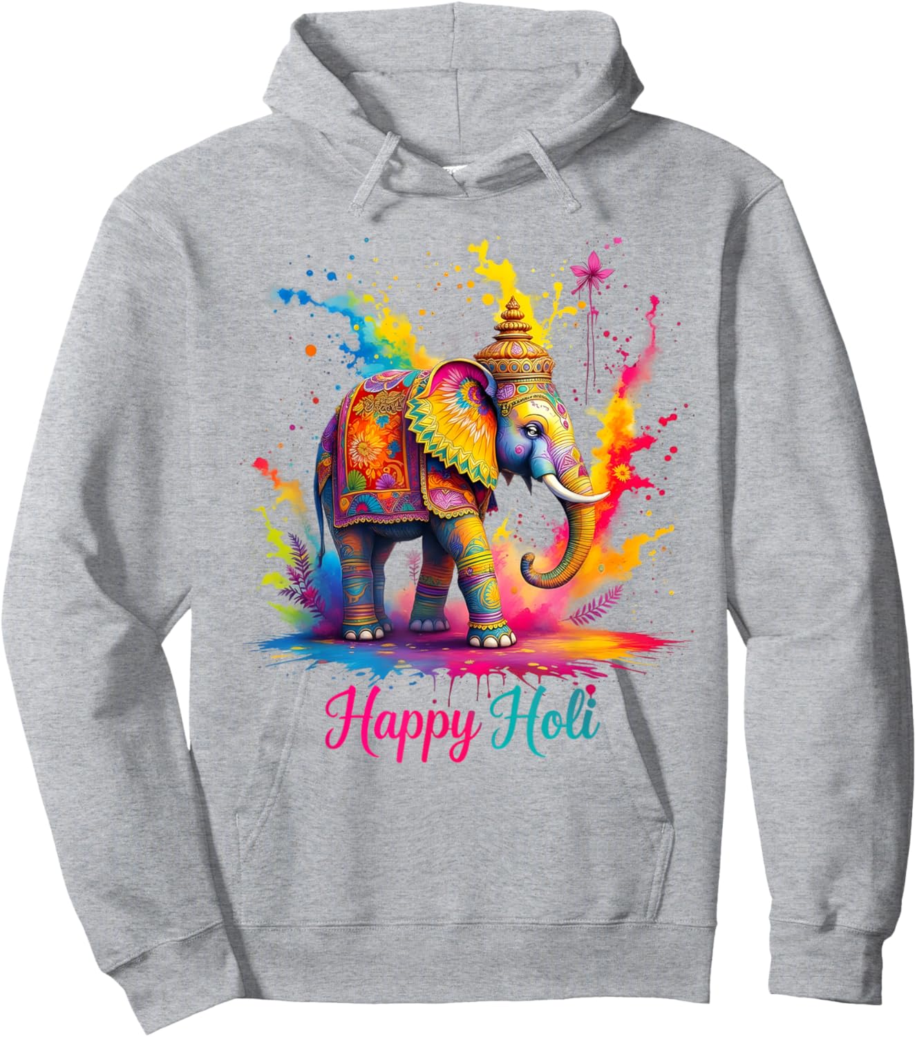 Color India Hindu Hoodie - Hoodie | Ash