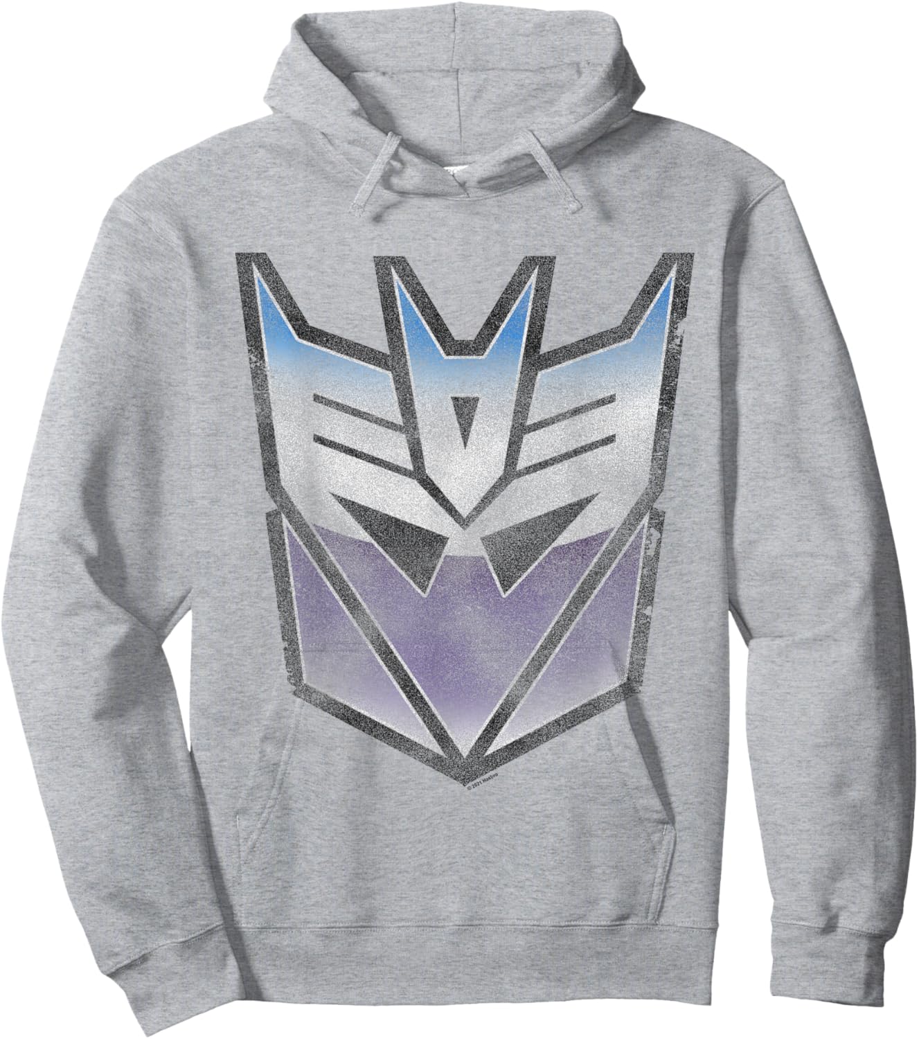 Transformers Distressed Decepticon Sigil Hoodie - Hoodie | Ash