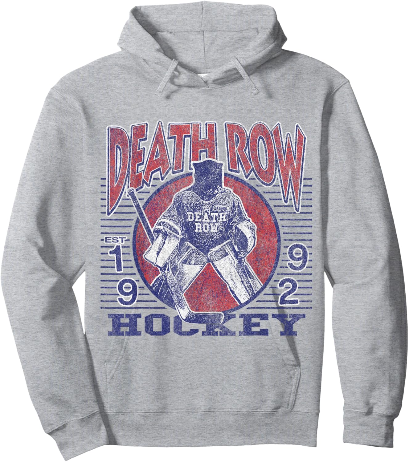 Official Death Row Records Athletics Hockey Hoodie - Hoodie | Ash