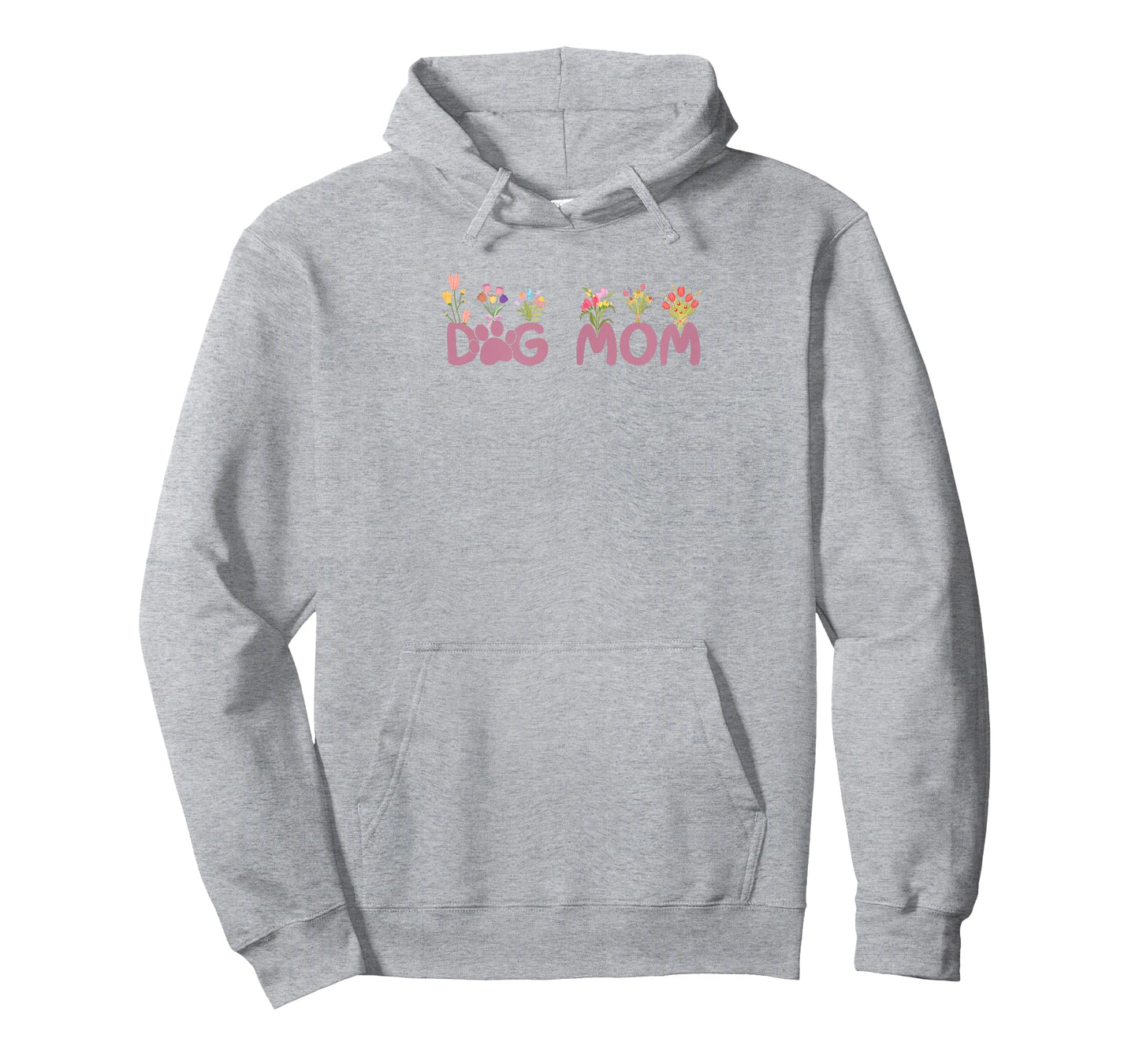Dog Mom Flowers Design T-Shirt