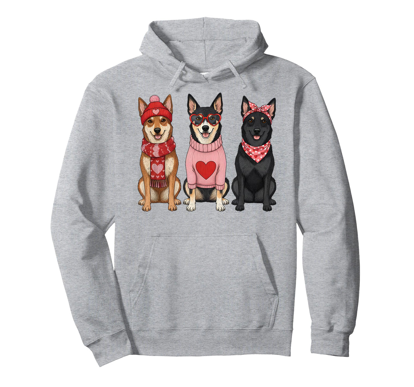 Cute Australian Kelpie Valentine Dog T-Shirt