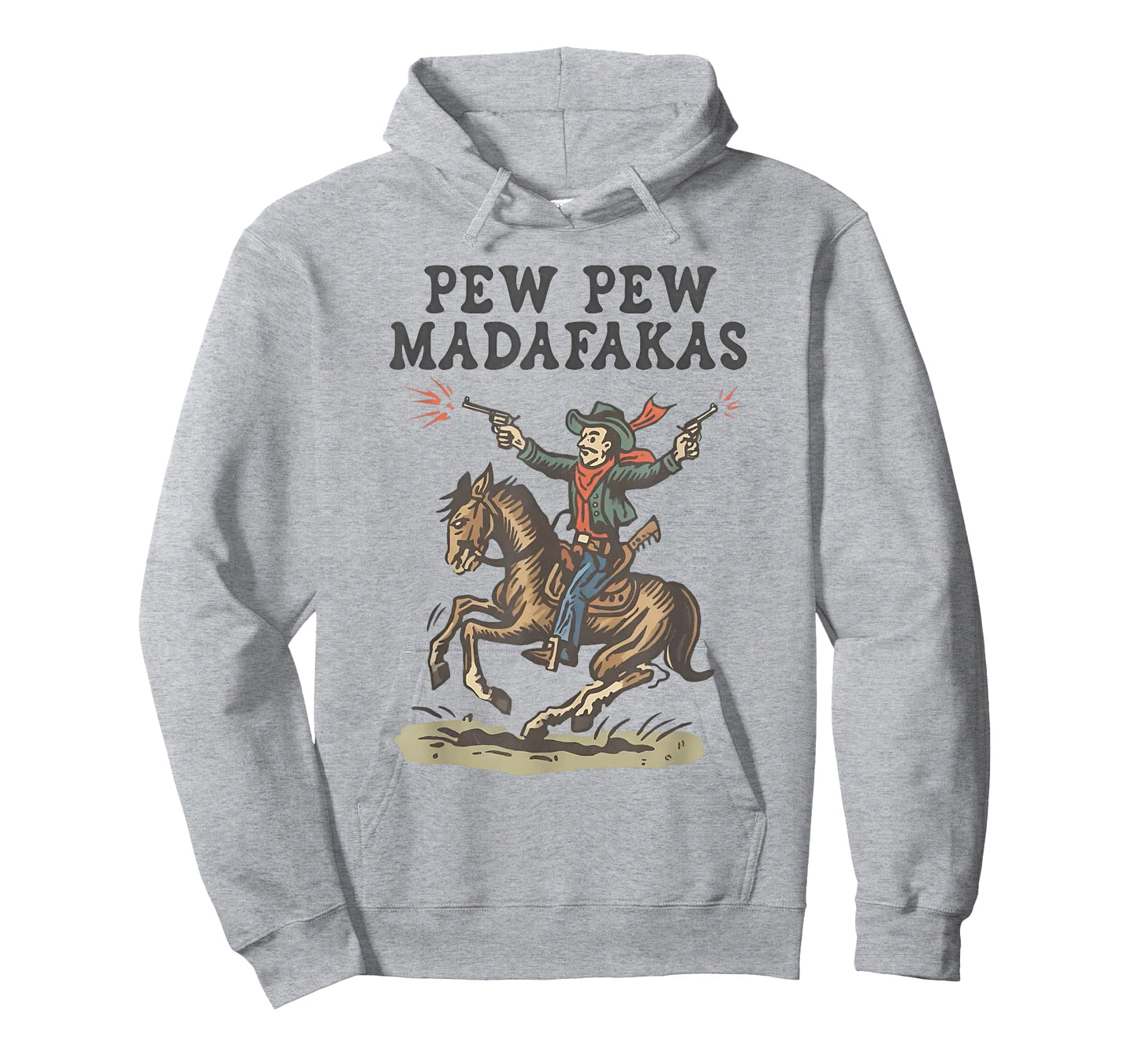 Pew Pew Madafakas Retro Cowboy Rodeo T-Shirt