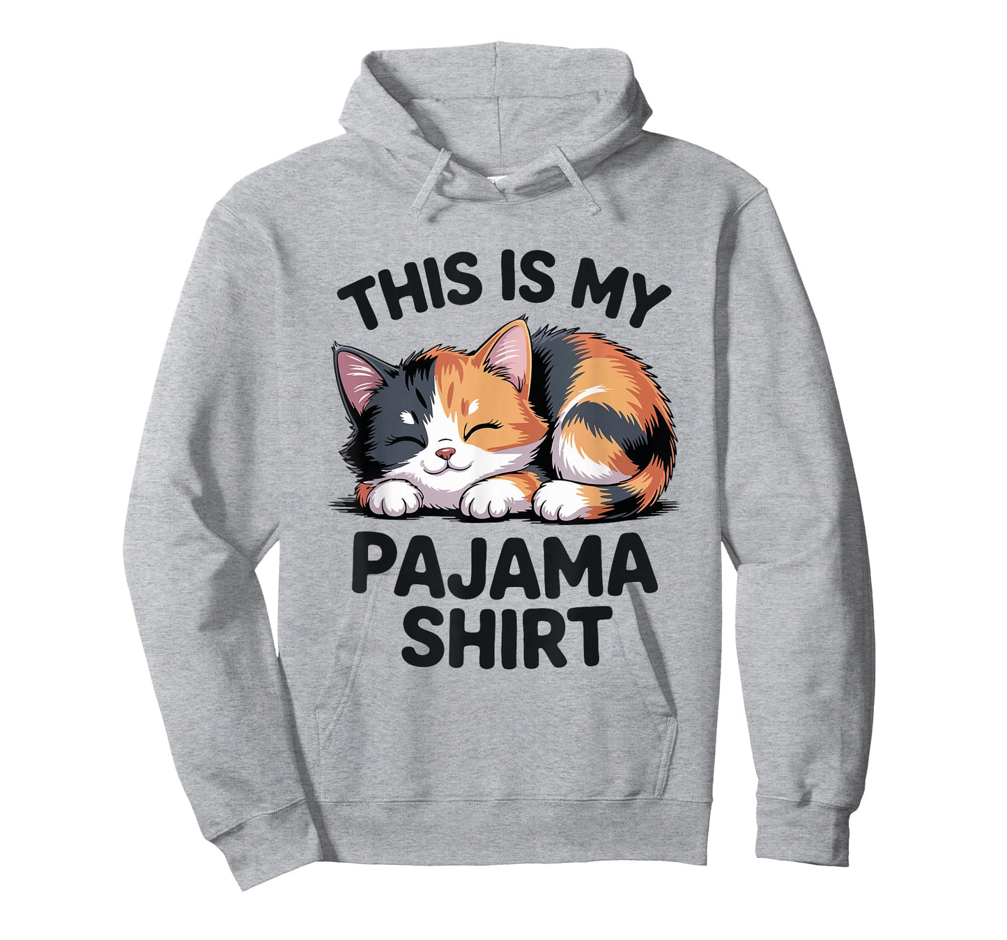 This is My Pajama Funny Calico Cat T-Shirt