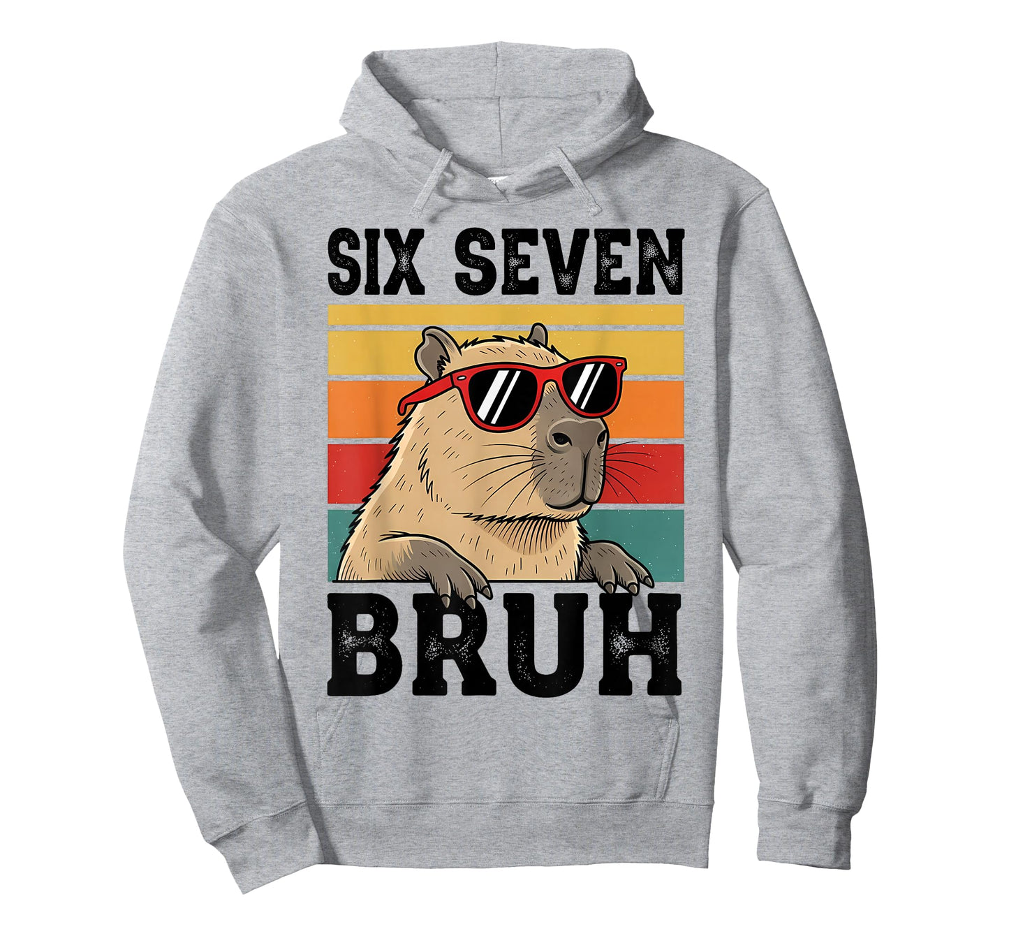 Six Seven Bruh 67 Meme Funny Capybara T-Shirt