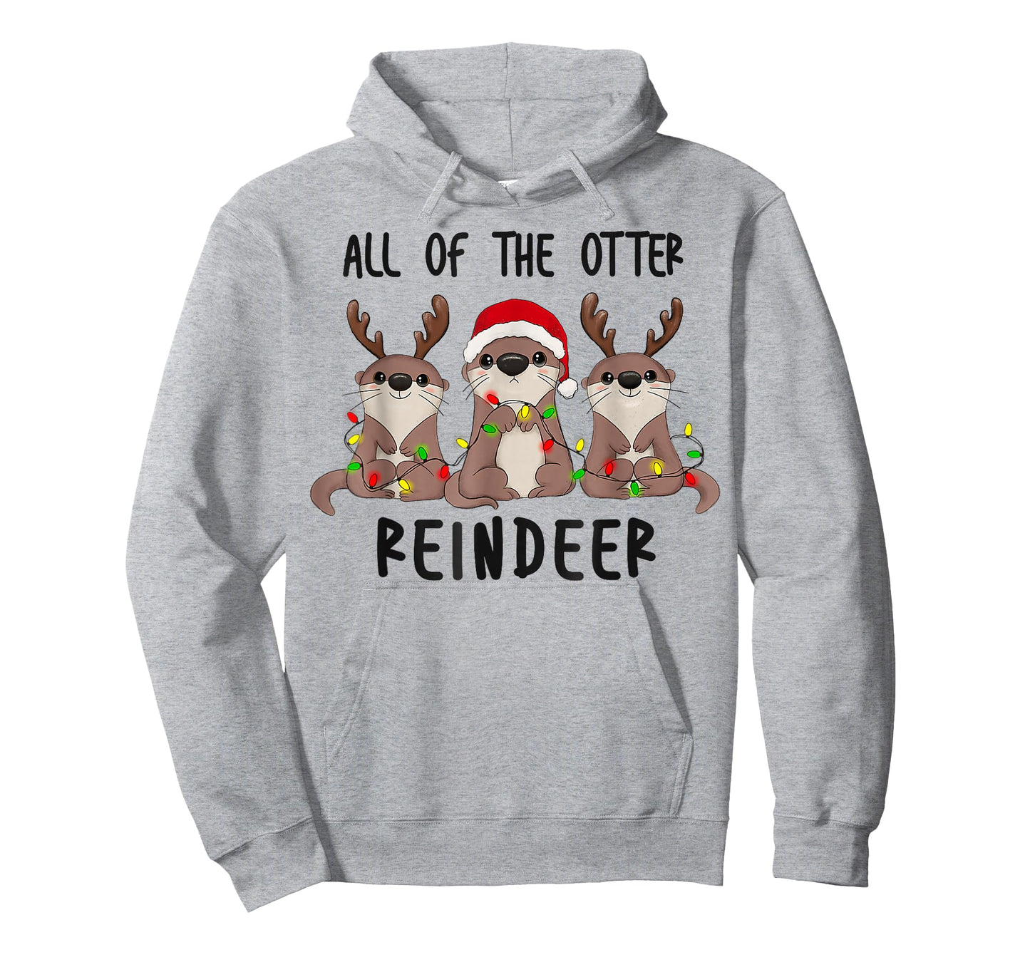 Christmas All of The Otter Reindeer T-Shirt