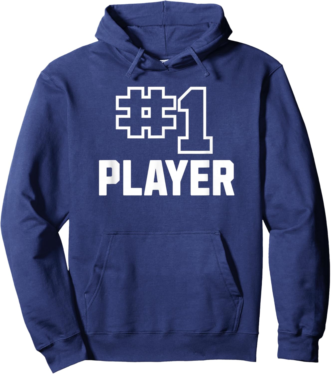Number One Player Gamer Athlete Sports Fan Hoodie - Hoodie | Navy