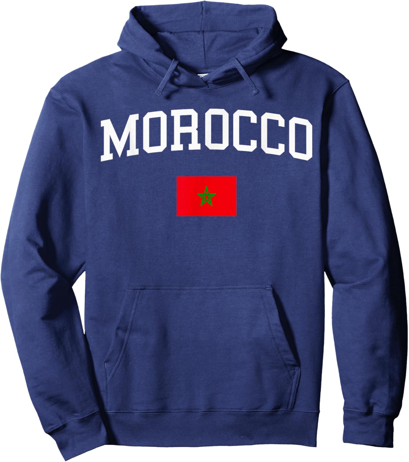 Moroccan Flag Men Women Kids Morocco Hoodie - Hoodie | Navy