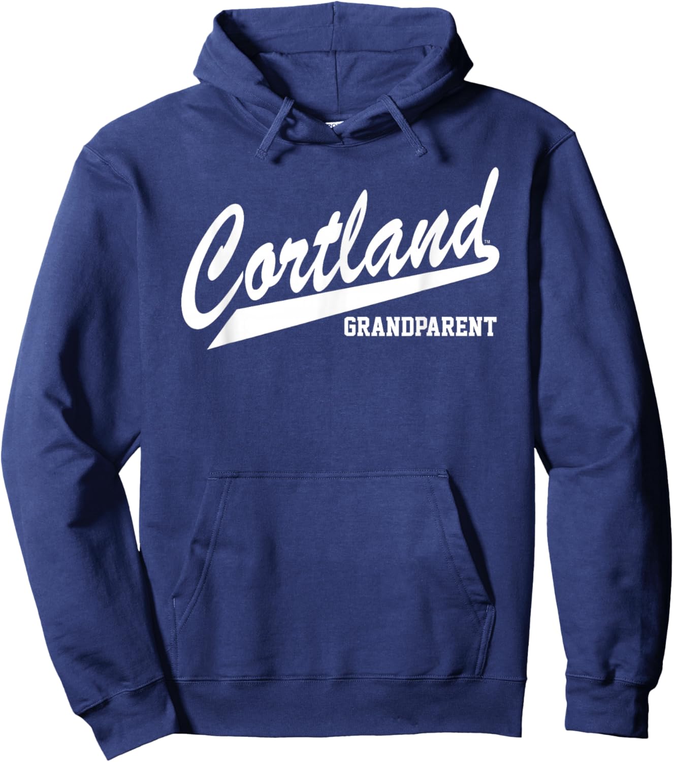 SUNY Cortland Grandparent Red Dragons Script Hoodie - Hoodie | Navy
