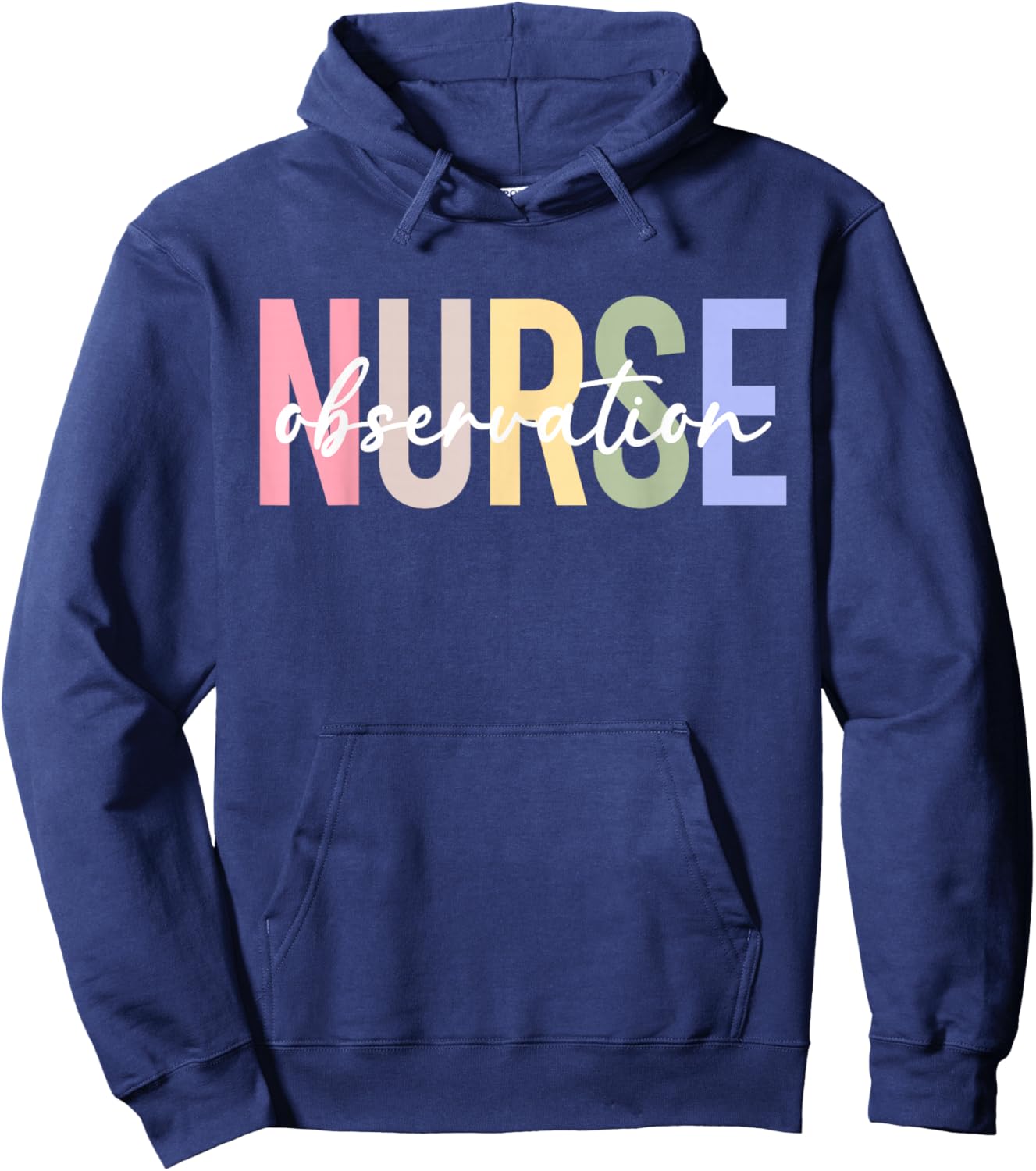 Boho Observation Nurse Medical Observation Unit Hoodie - Hoodie | Navy