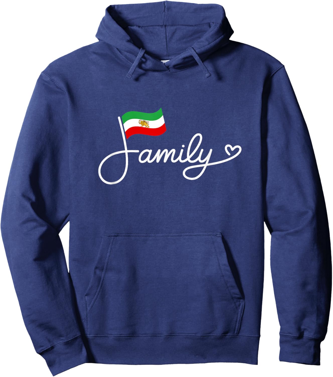 Persia Family - Persian Flag Heritage Word Art Hoodie - Hoodie | Navy