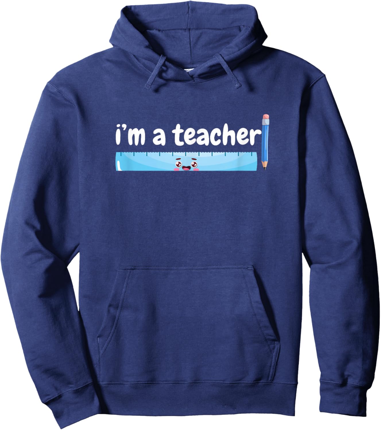 Proud Teacher Inspirational School Hoodie - Hoodie | Navy