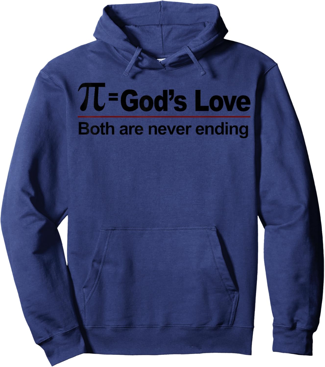 Pi Equals God’s Love Hoodie - Hoodie | Navy