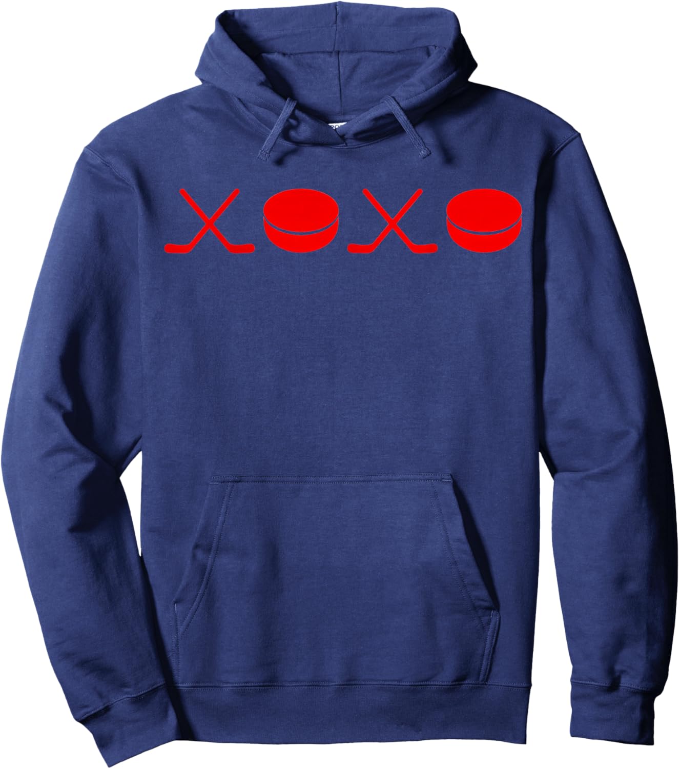 XOXO Hockey Valentine Hoodie - Hoodie | Navy