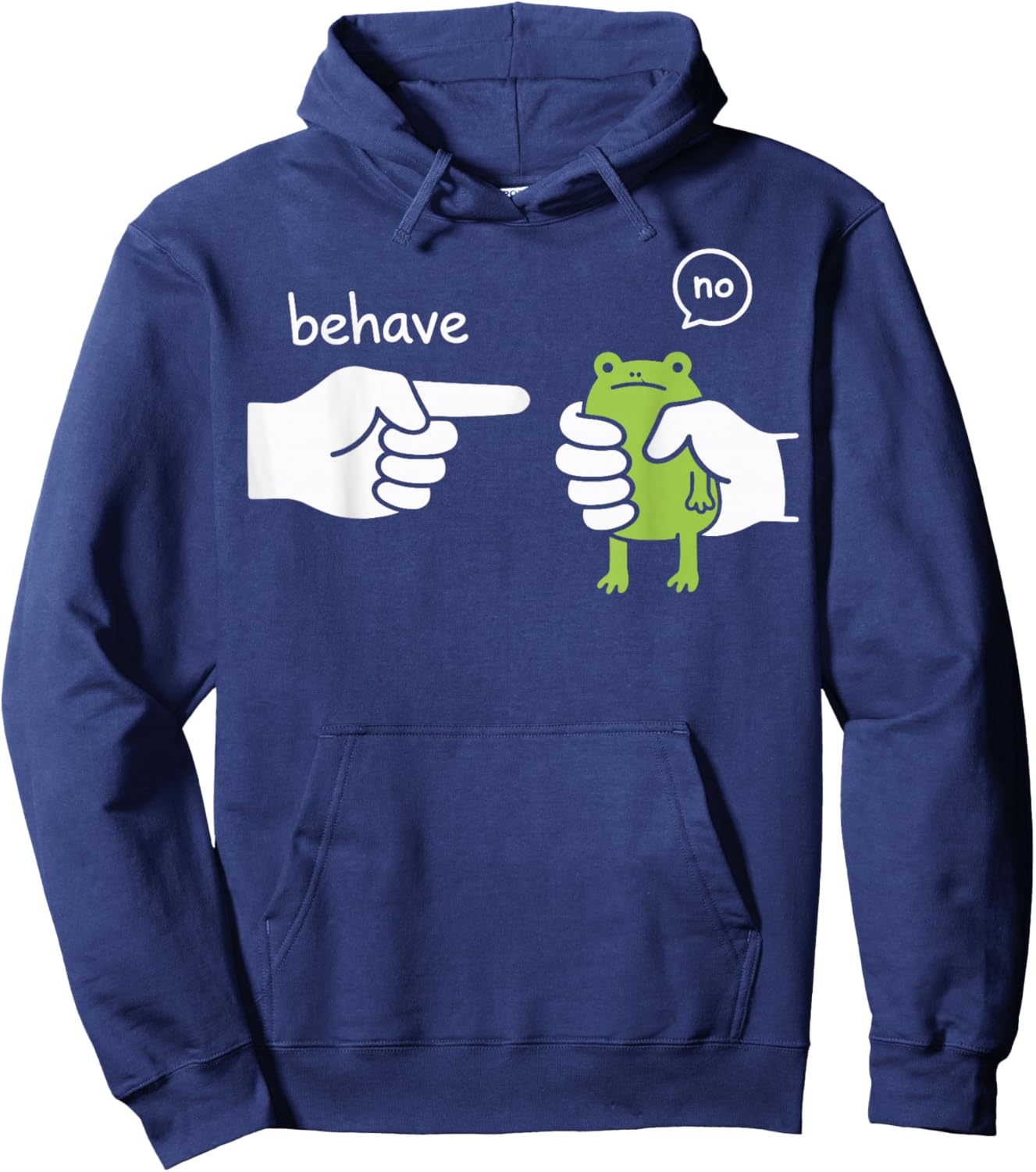 Behave No Frog Hoodie - Hoodie | Navy