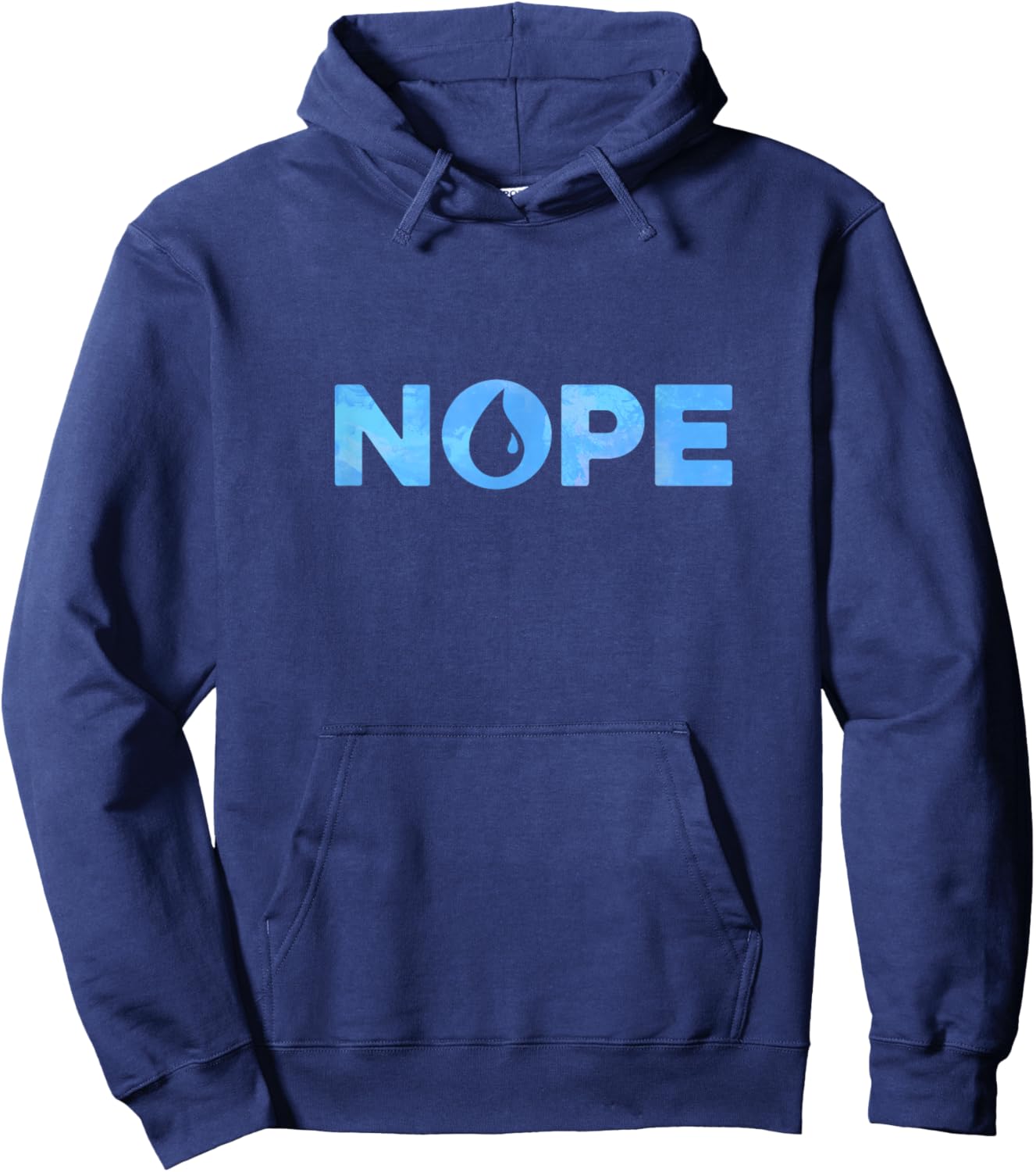 Nope Blue Color Island Mana Magic Hoodie - Hoodie | Navy