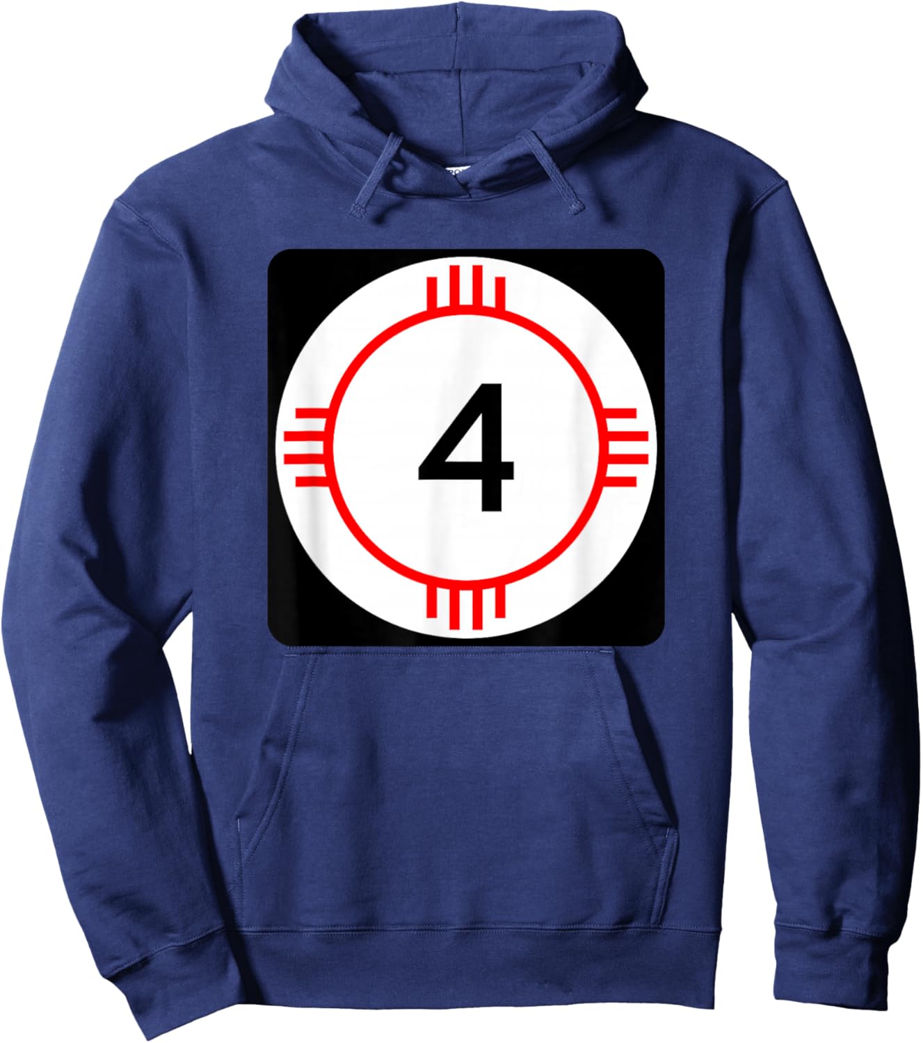 New Mexico Highway 4 Sign NM-4 State HWY Hoodie - Hoodie | Navy