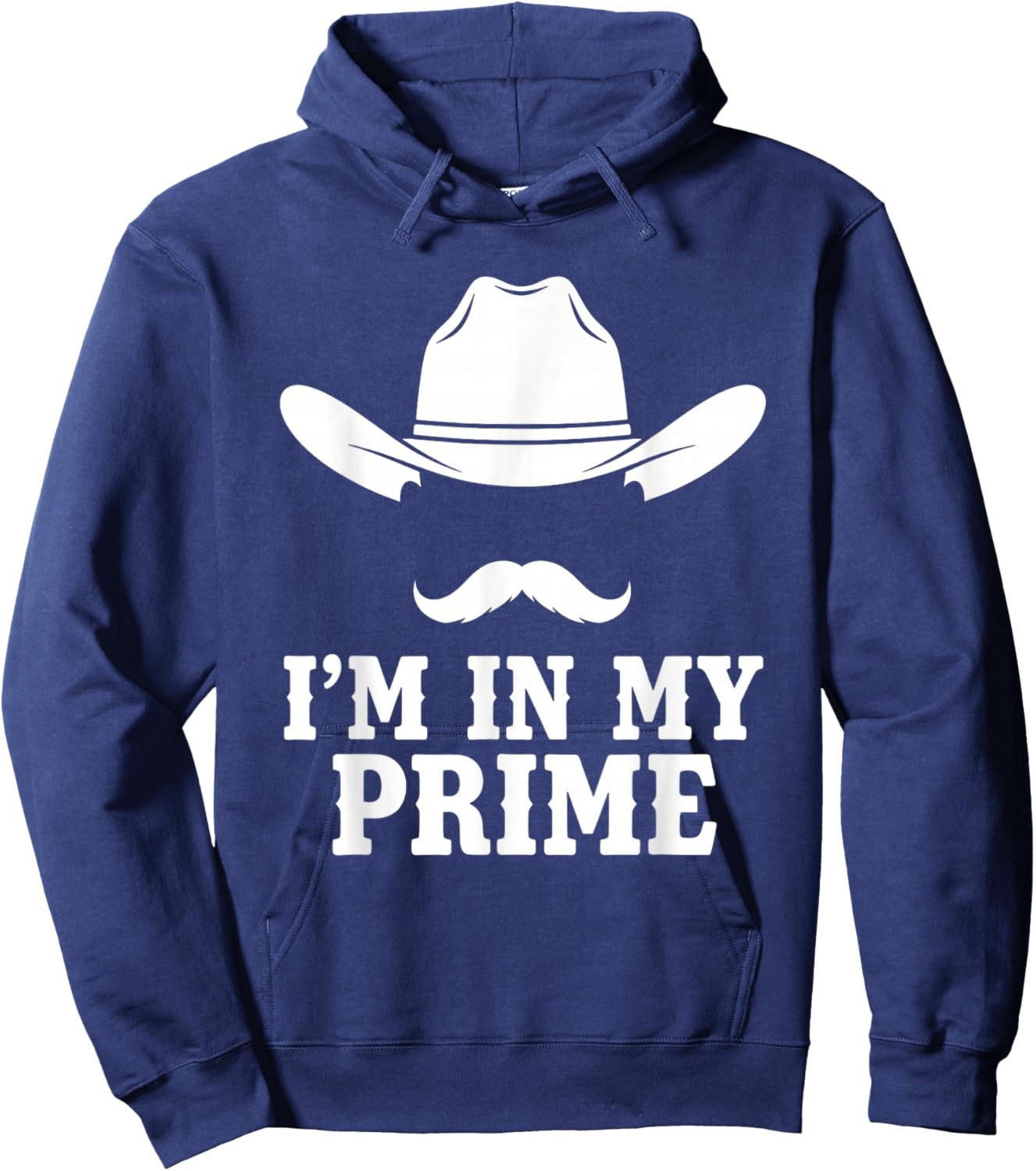 I'm in My Prime Western Doc Holliday Cowboy Hoodie - Hoodie | Navy