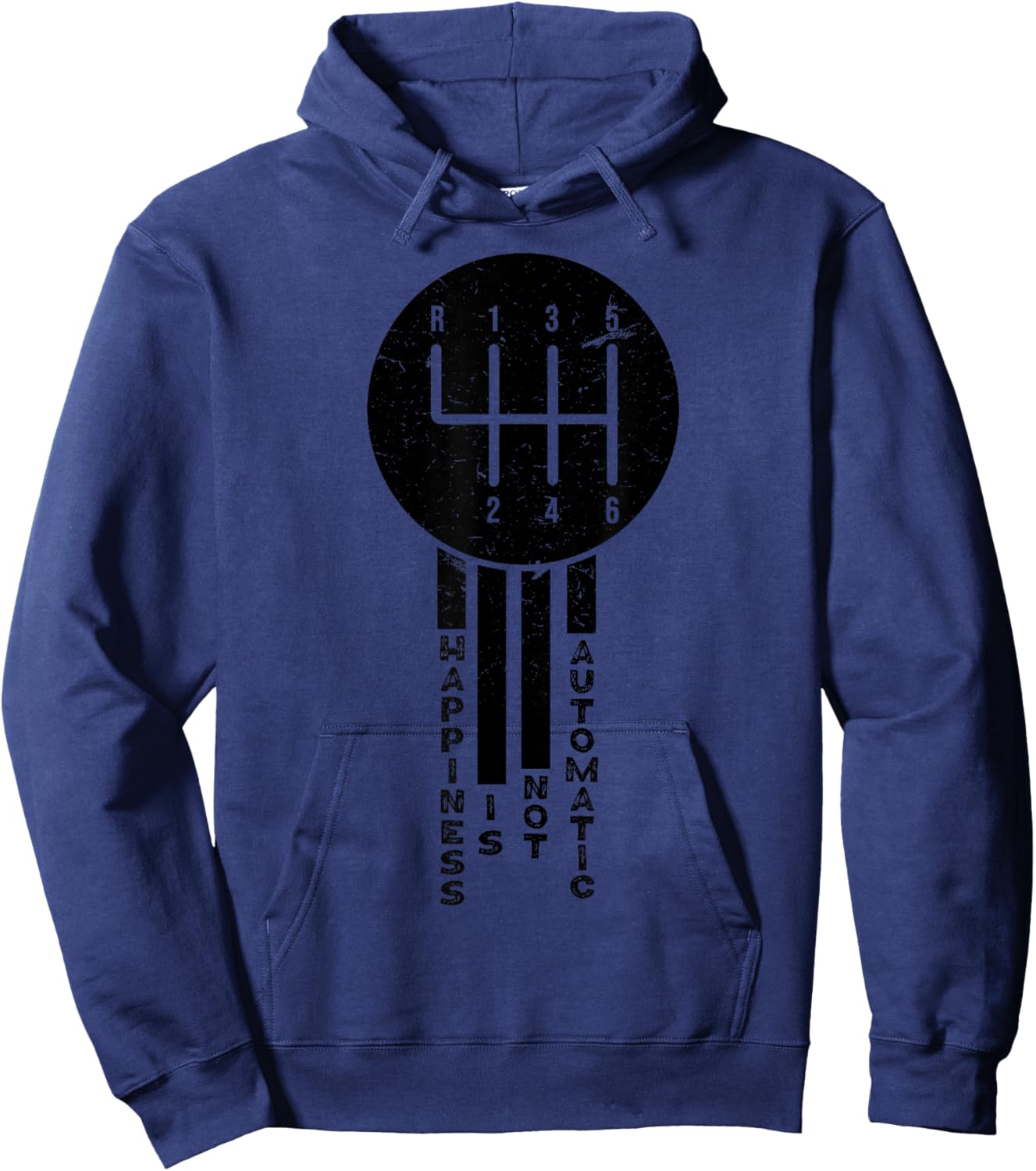 Happiness is not Automatic, but Manual Driving Hoodie - Hoodie | Navy