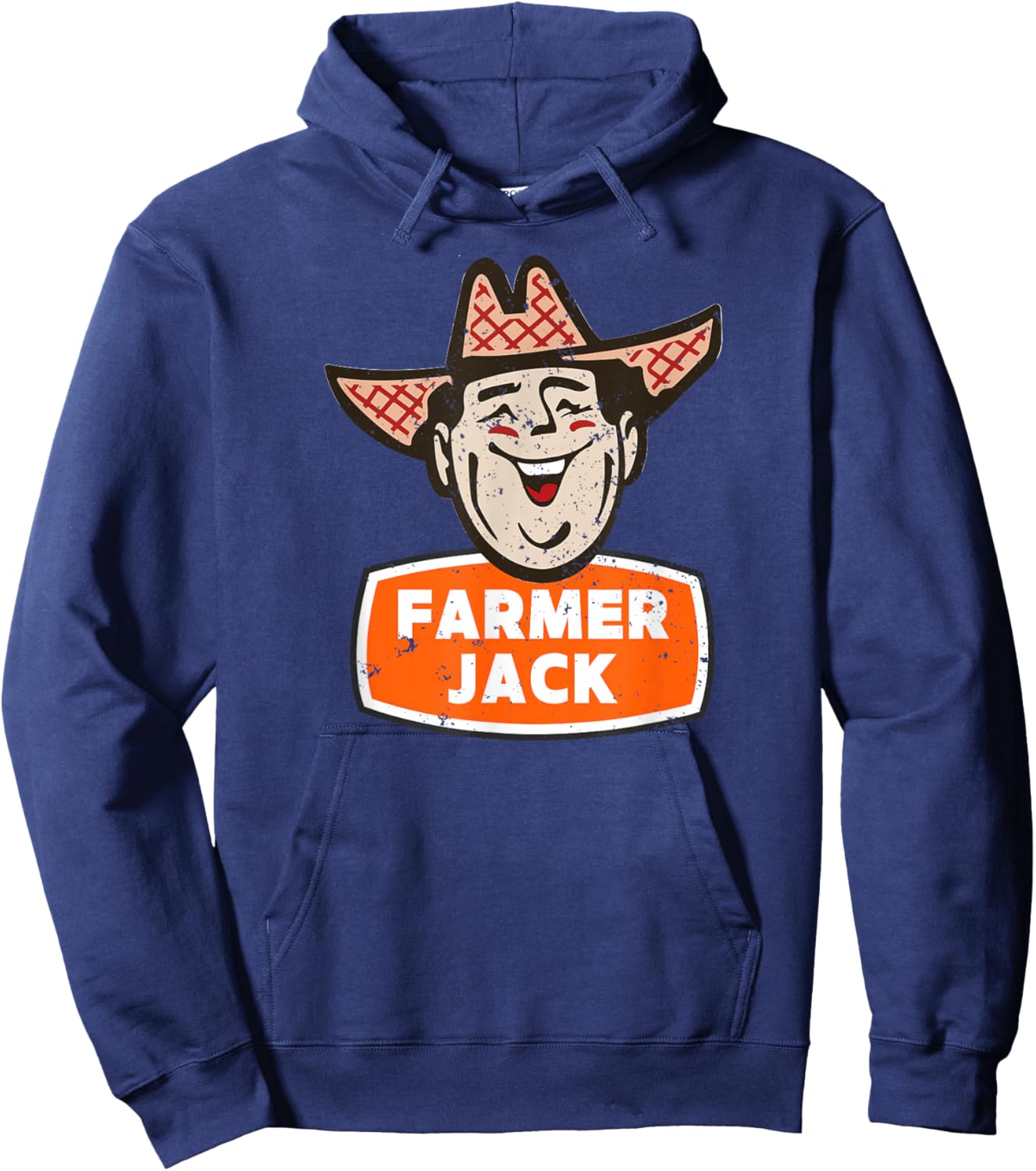 Farmer Jack Funny Retro Men's Women's Hoodie - Hoodie | Navy