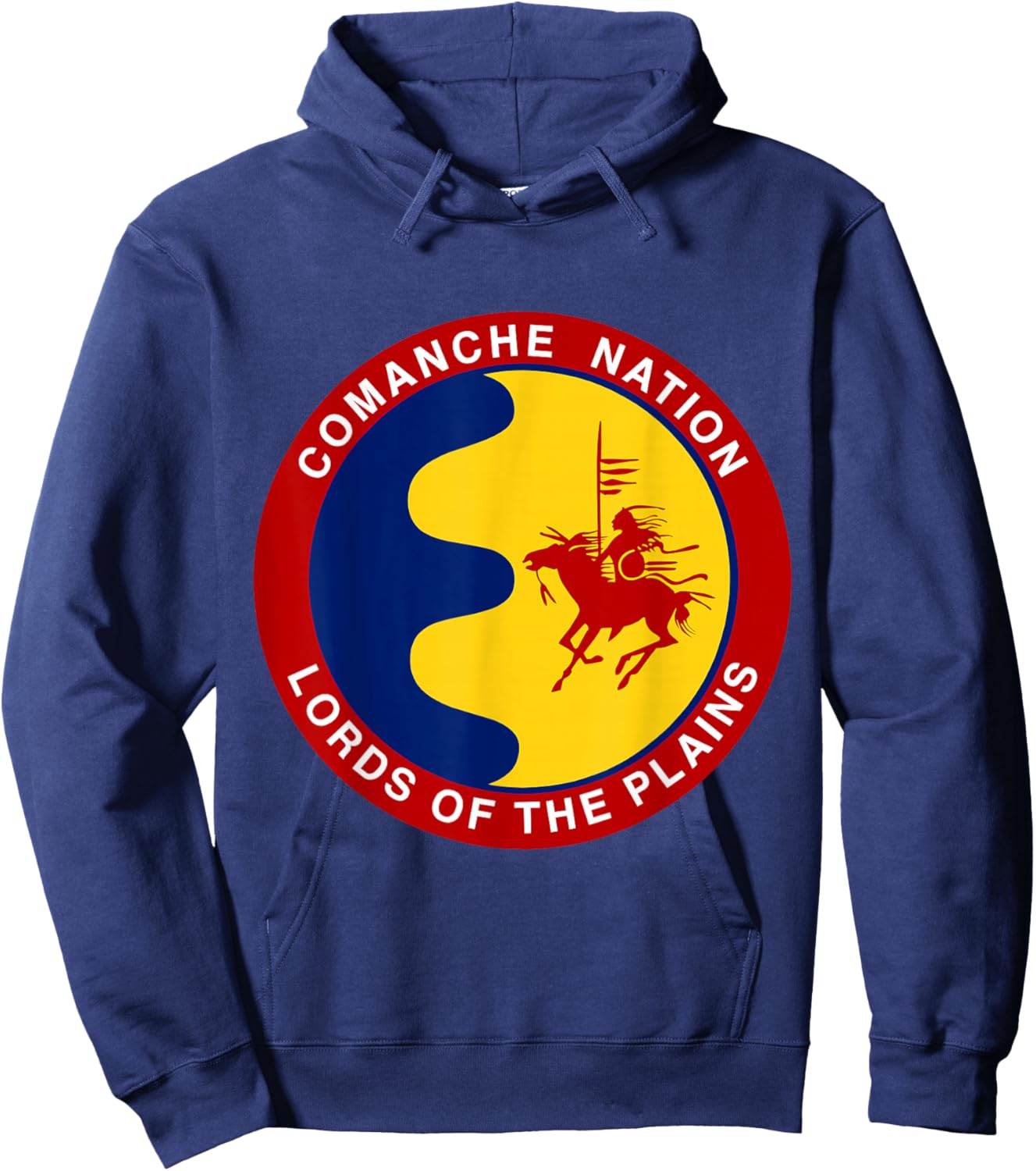Comanche Nation Flag Hoodie - Hoodie | Navy