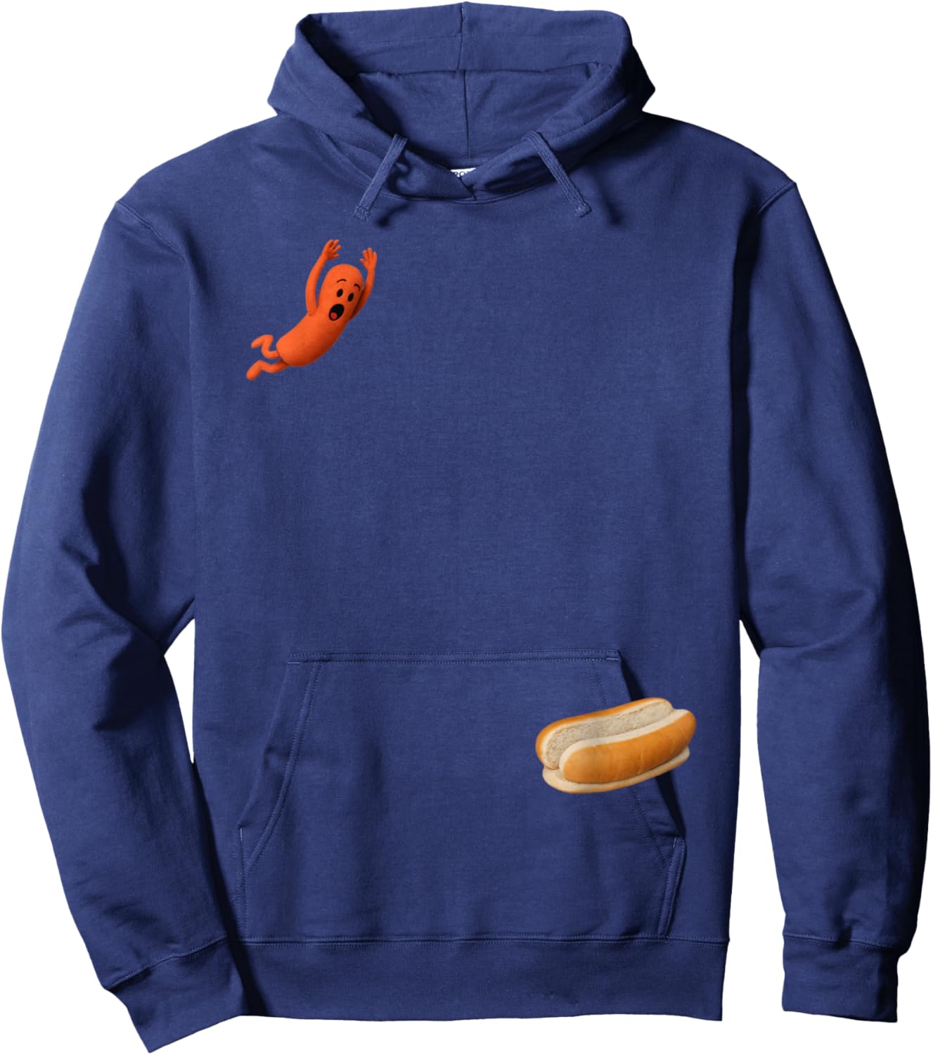 Funny Diving Hot Dog Hoodie - Hoodie | Navy