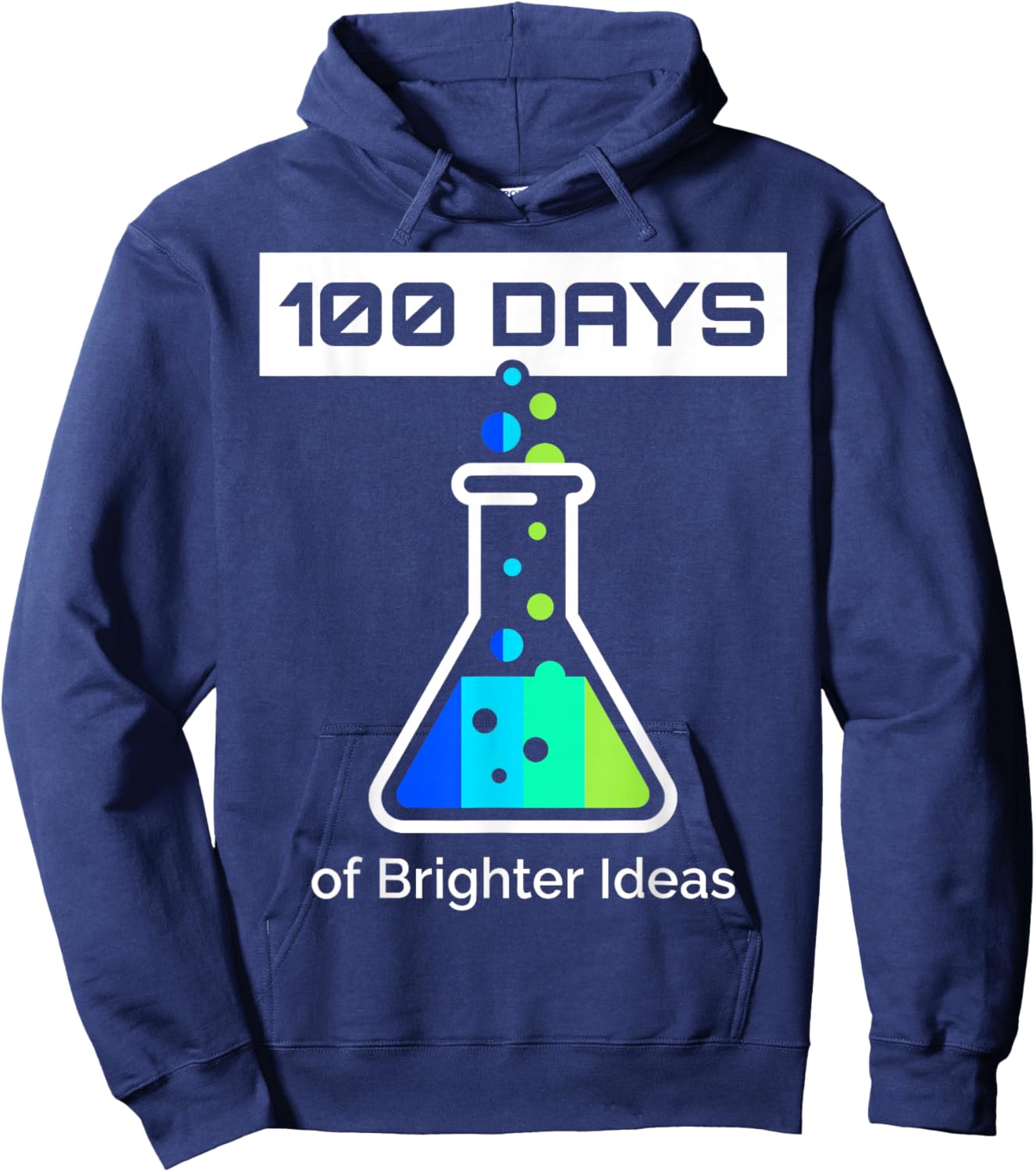 100 Days of School Science Hoodie - Hoodie | Navy