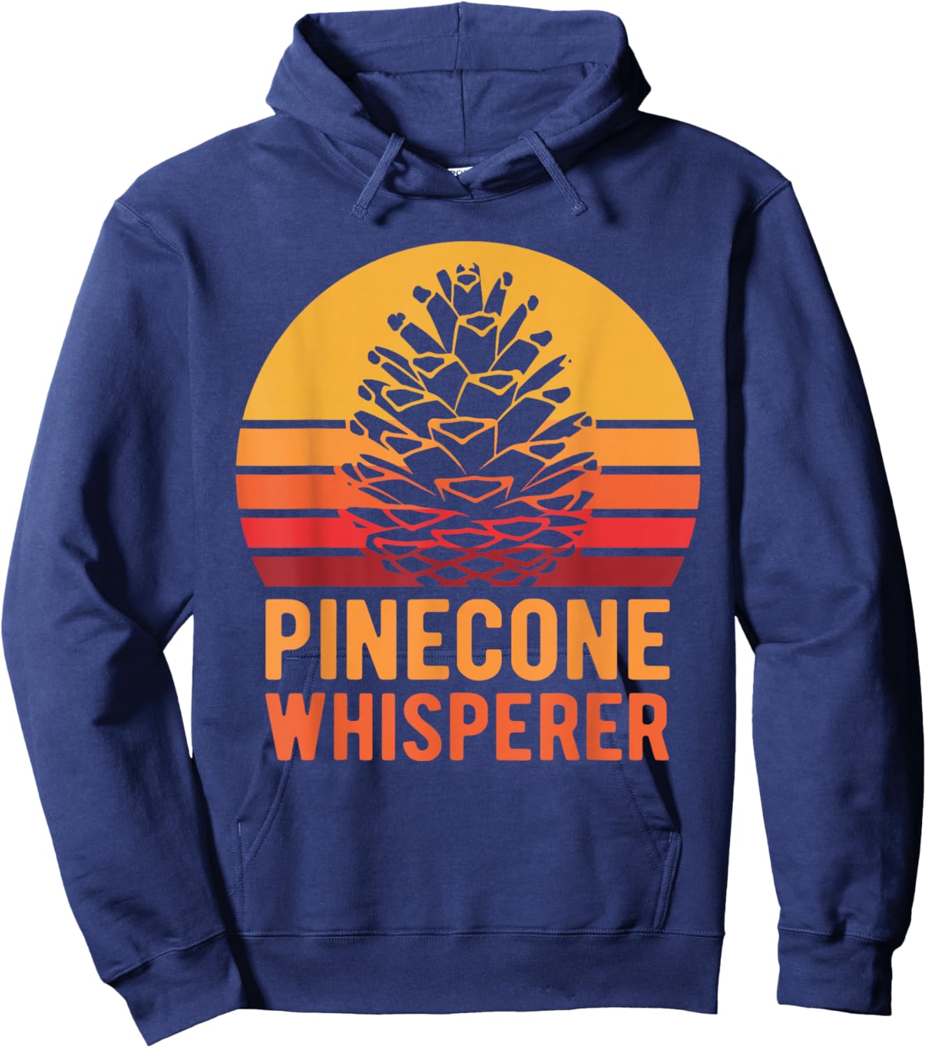 Vintage Pinecone Whisperer Retro Pine Cones Hoodie - Hoodie | Navy