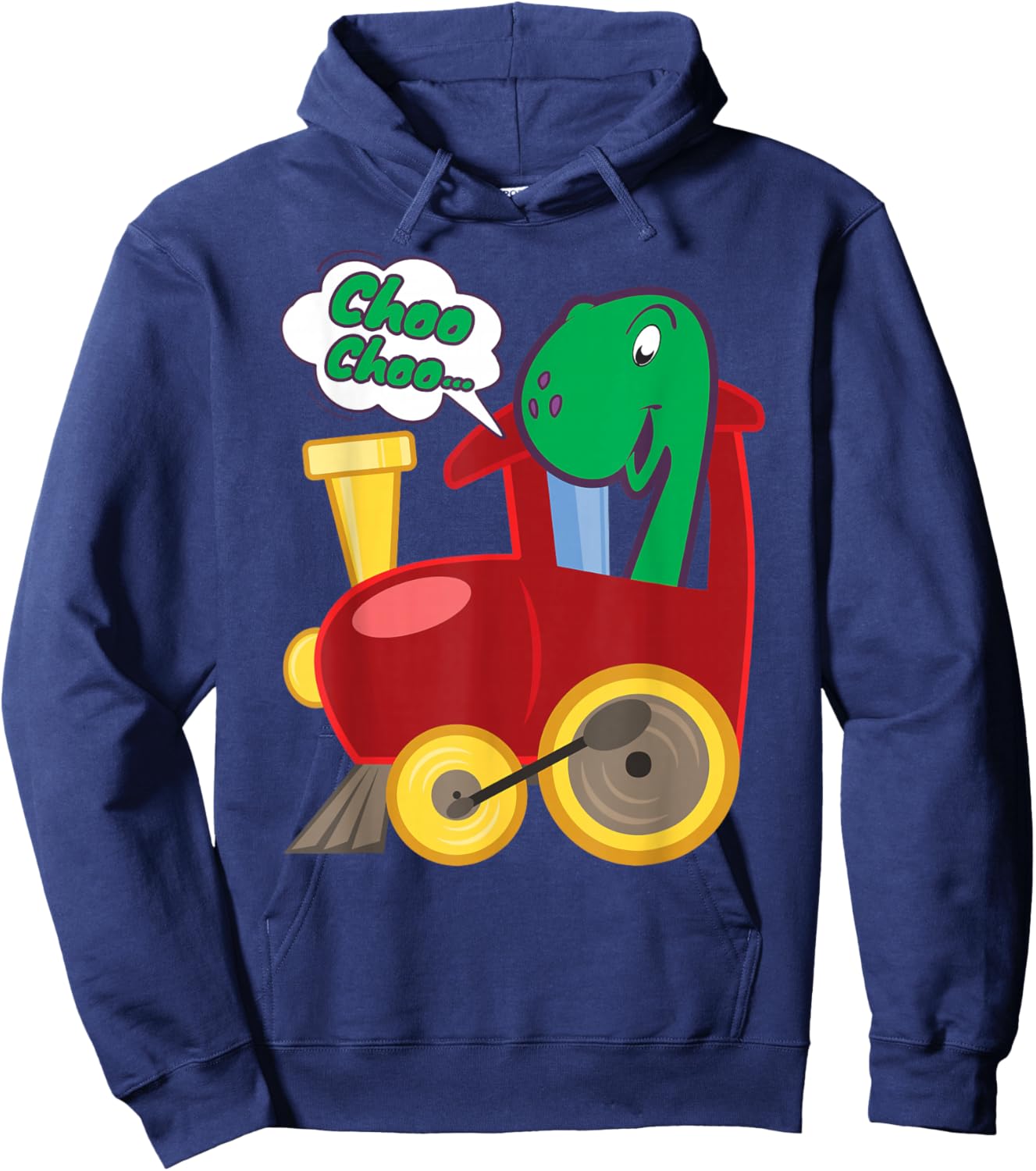 Funny Train with Dinosaur Hoodie - Hoodie | Navy