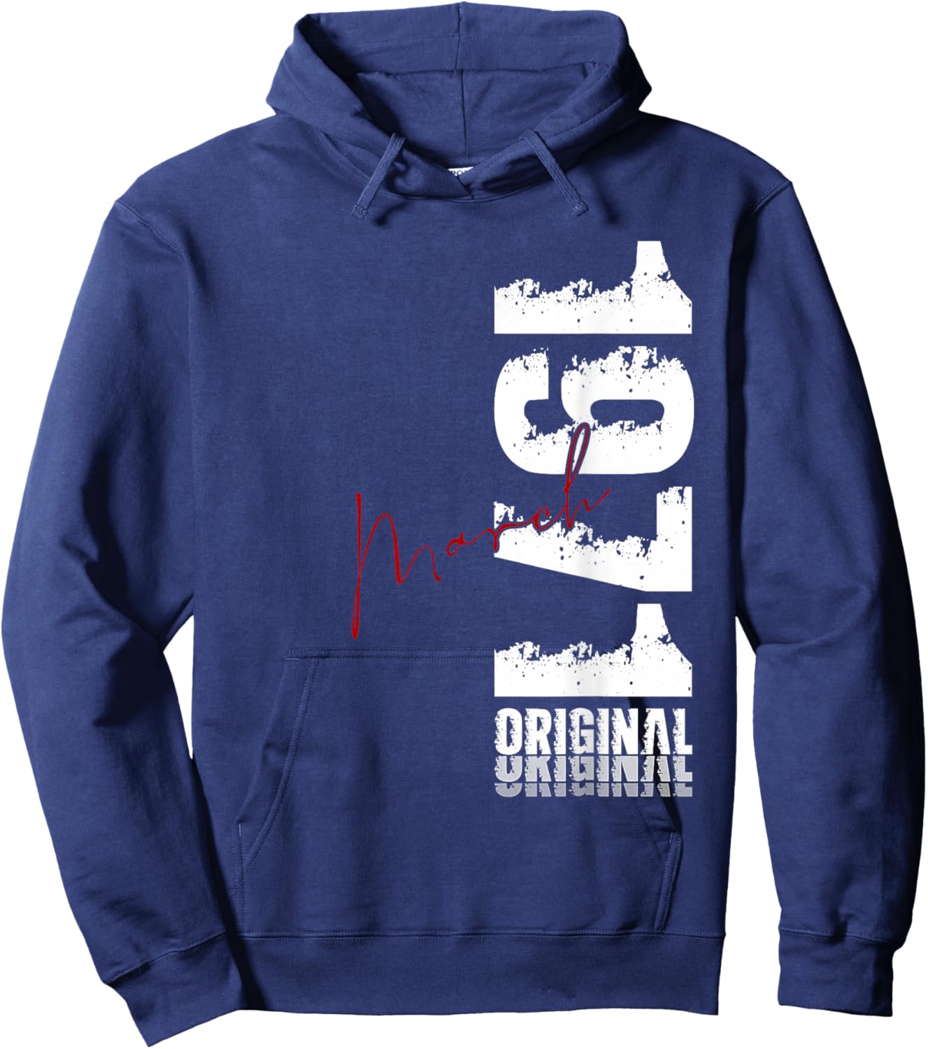 55th Birthday Gift Men Women Vintage March 1971 Hoodie - Hoodie | Navy