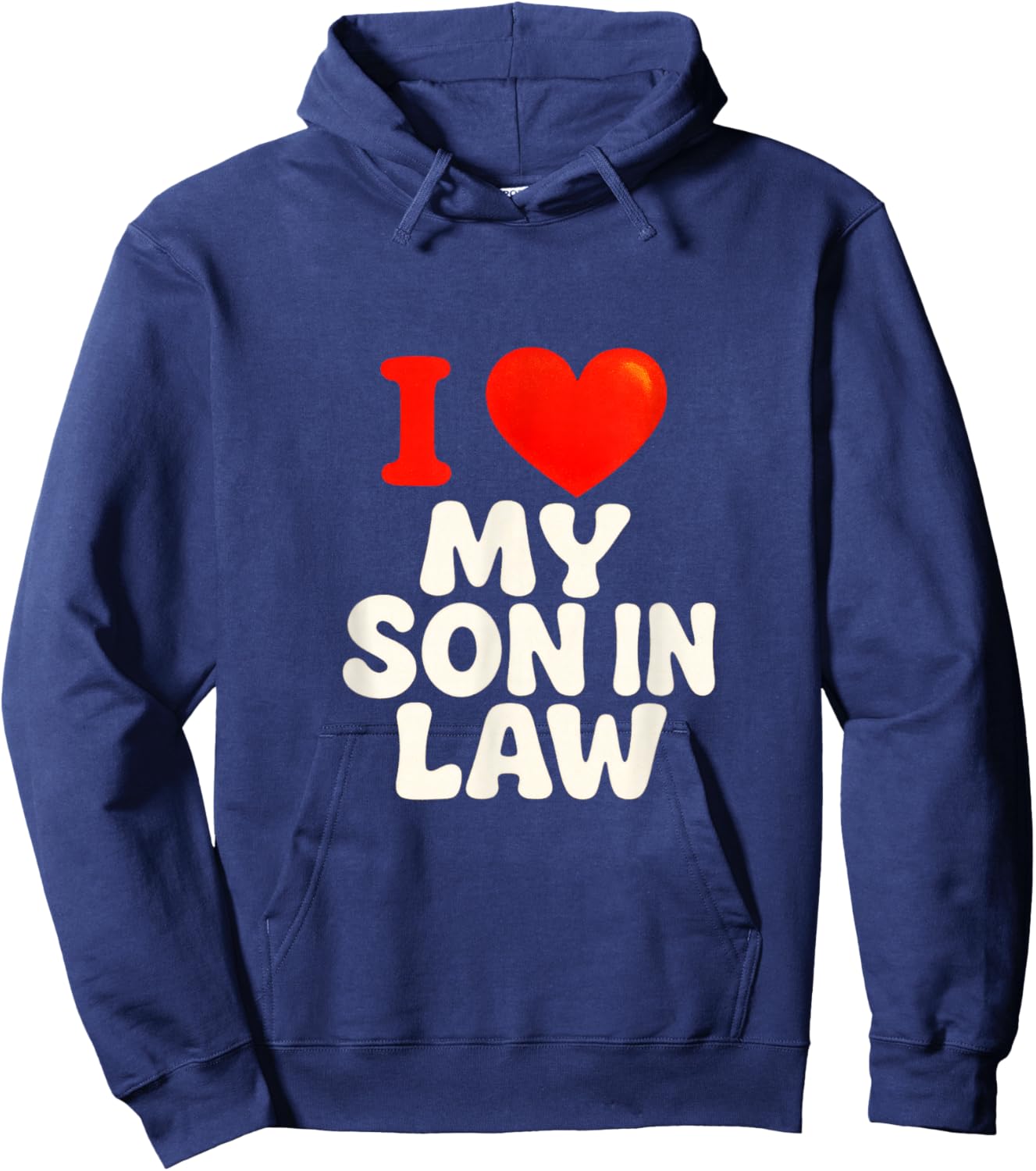 I Love My Son in Law - Vintage Family Pride Hoodie - Hoodie | Navy