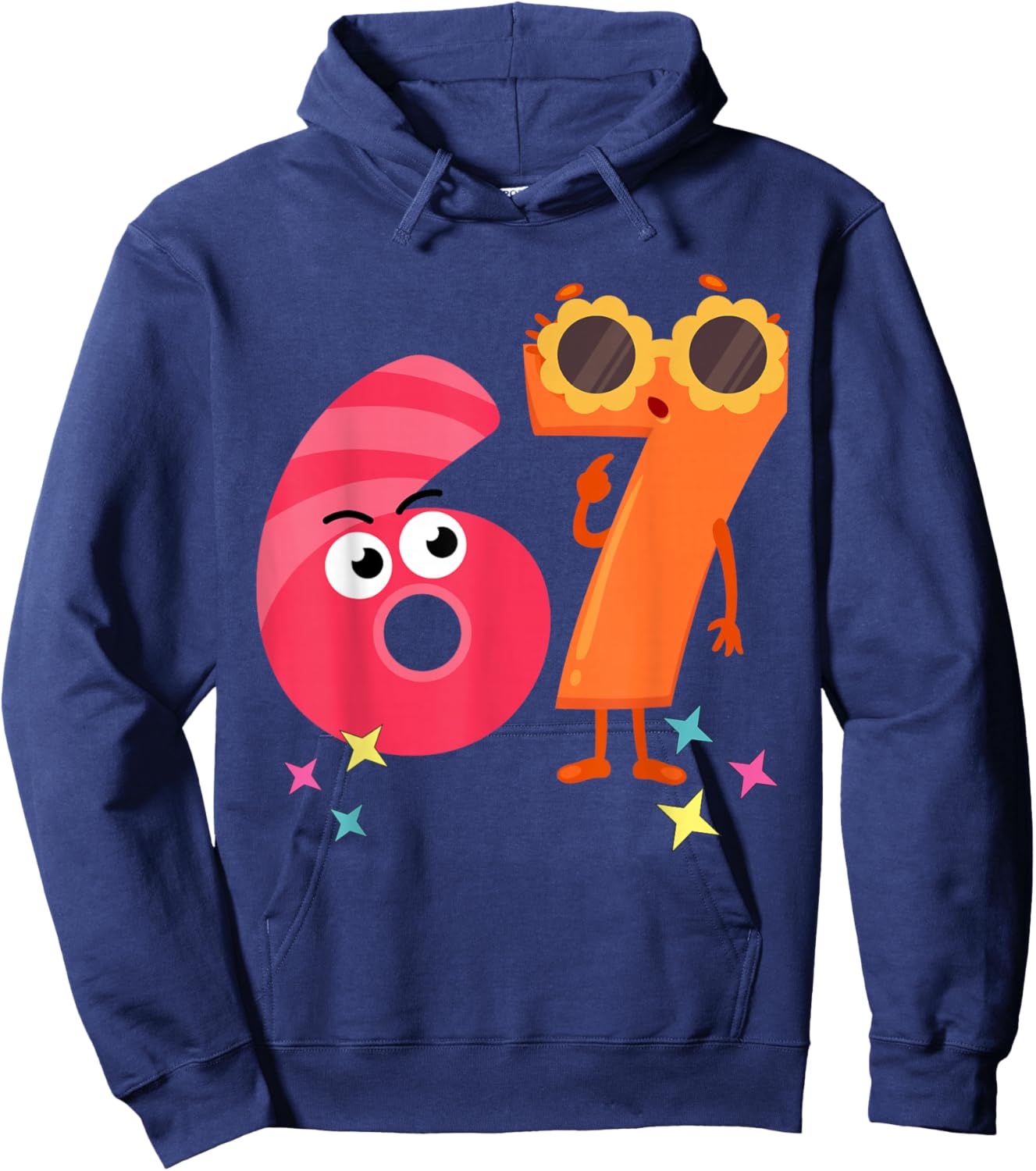 67 Meme for Teachers Hoodie - Hoodie | Navy