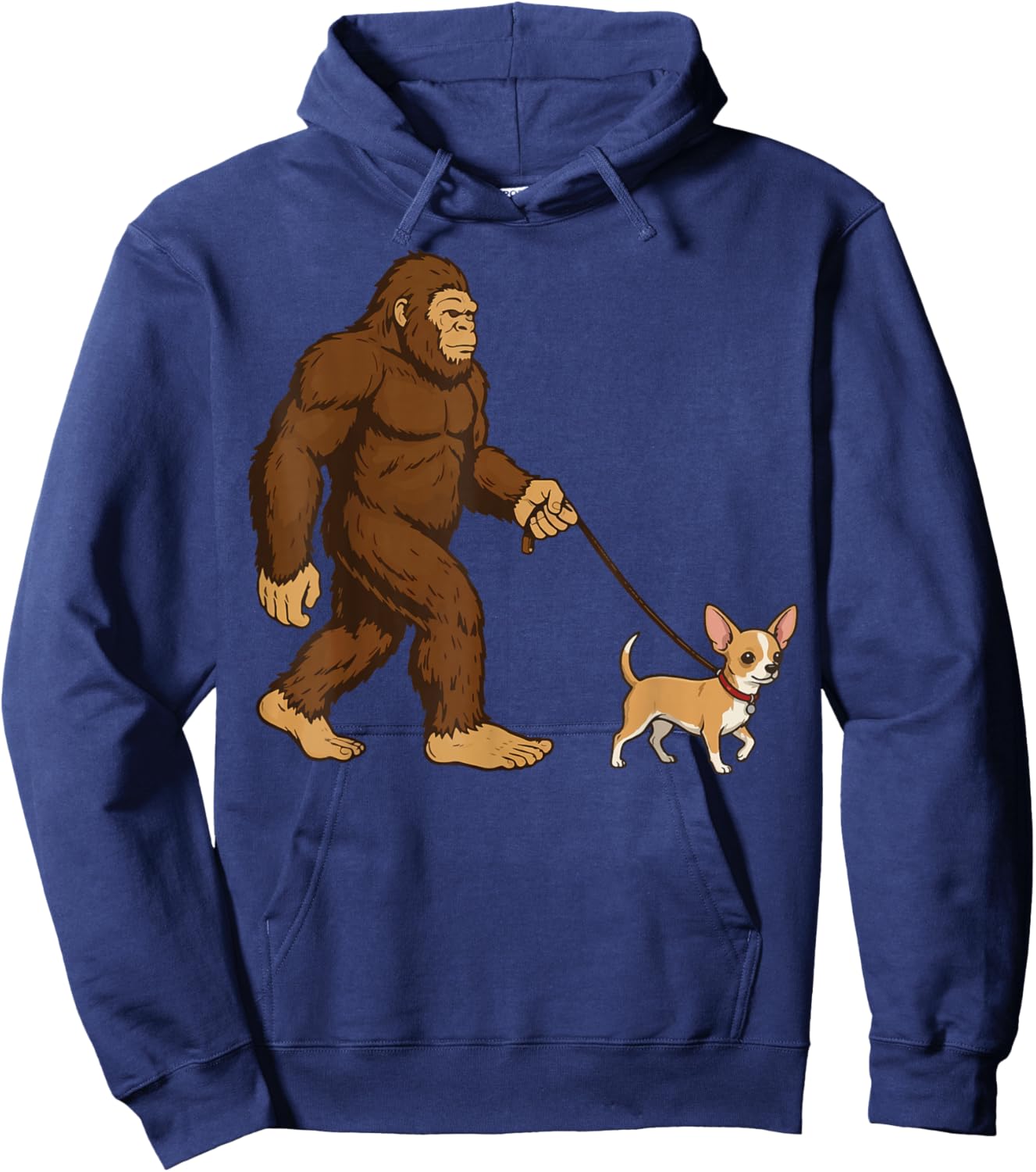 Bigfoot Chihuahua Hoodie - Hoodie | Navy