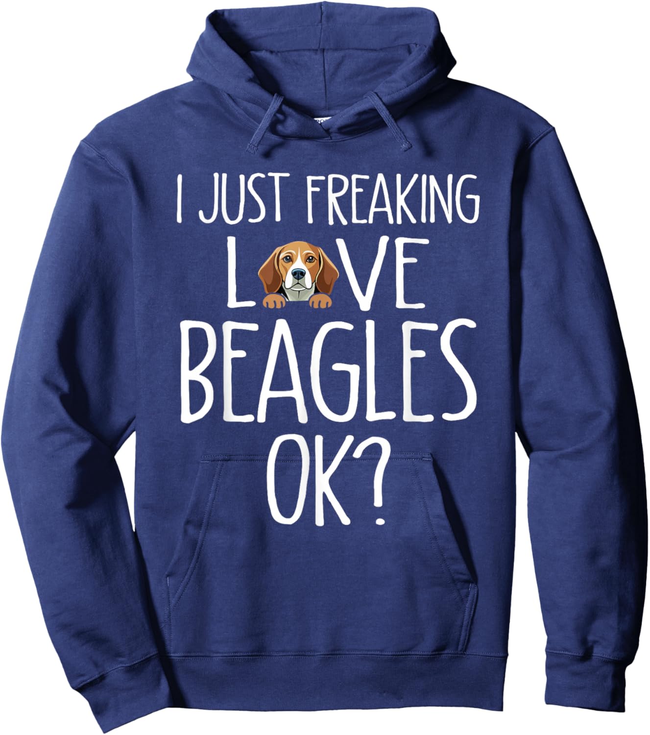 Retro Beagle Dog Mom Dog Dad Funny Beagle Hoodie - Hoodie | Navy